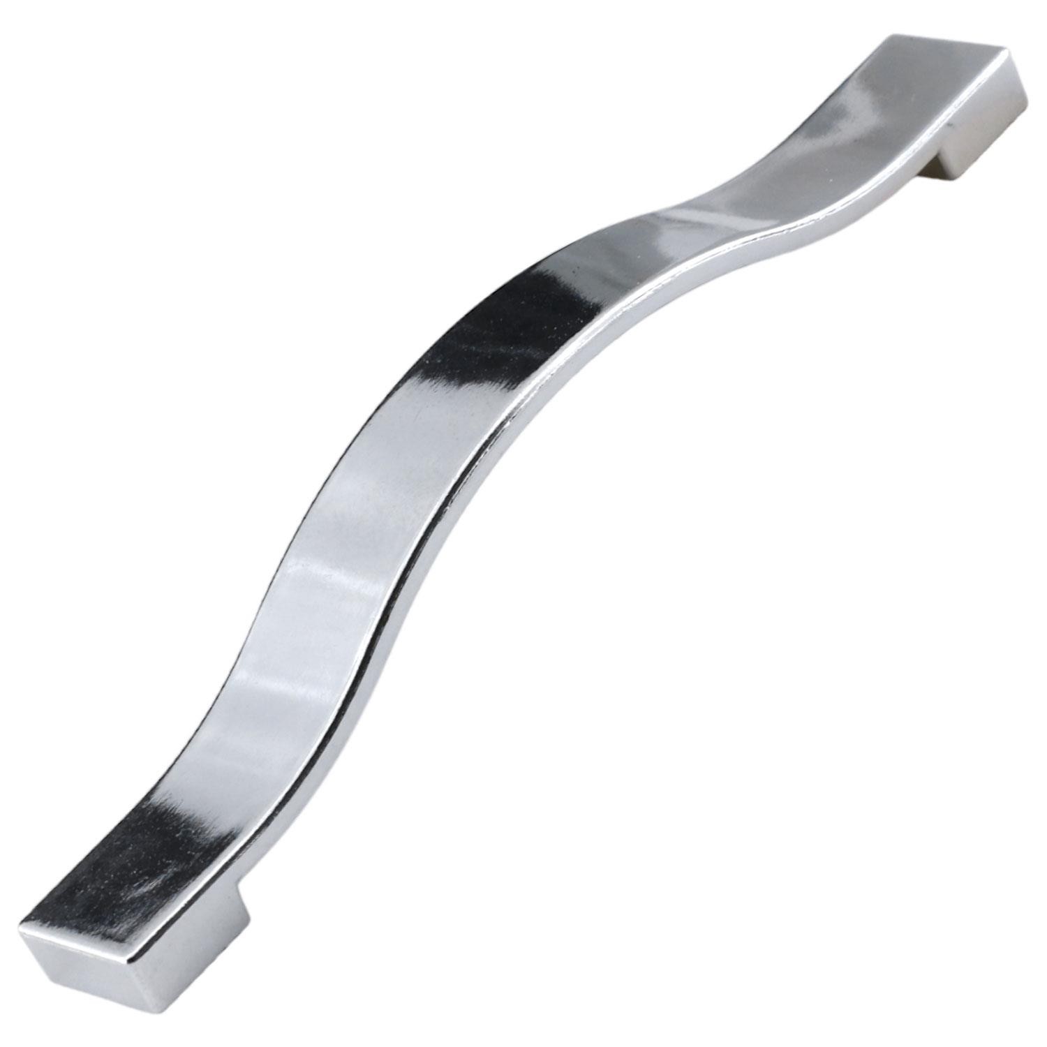 Akasya Düz Mobilya Mutfak Dolabı Çekmece Dolap Kulpu Kulbu Krom (128 MM-12.8 CM) Metal Kulpları