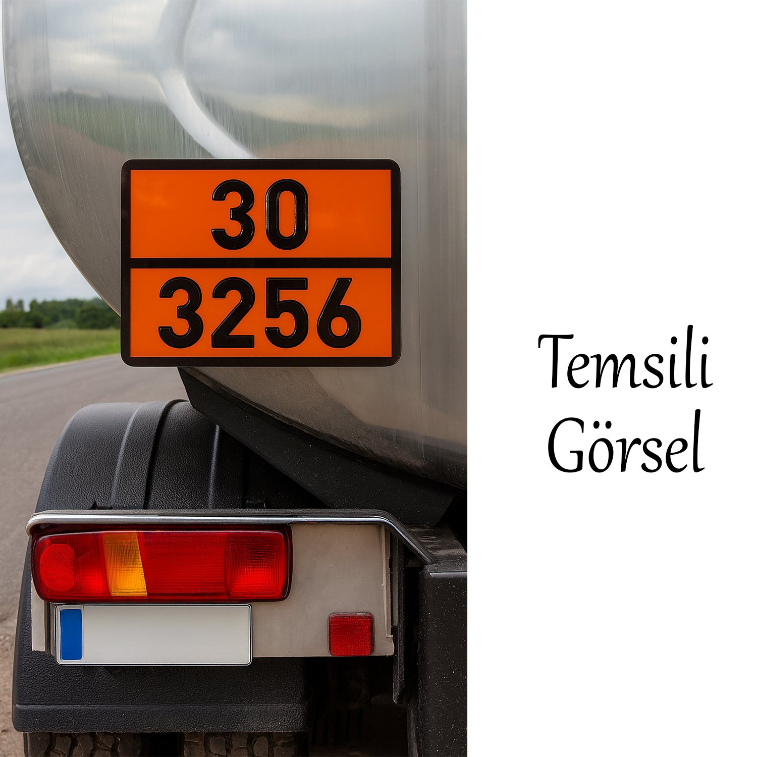 Metal 40x30 cm Levha (1 Adet) 30-3256 Yanıcı 60° Parlama Yapan Sıvılar Tehlikeli Madde Uyarısı 