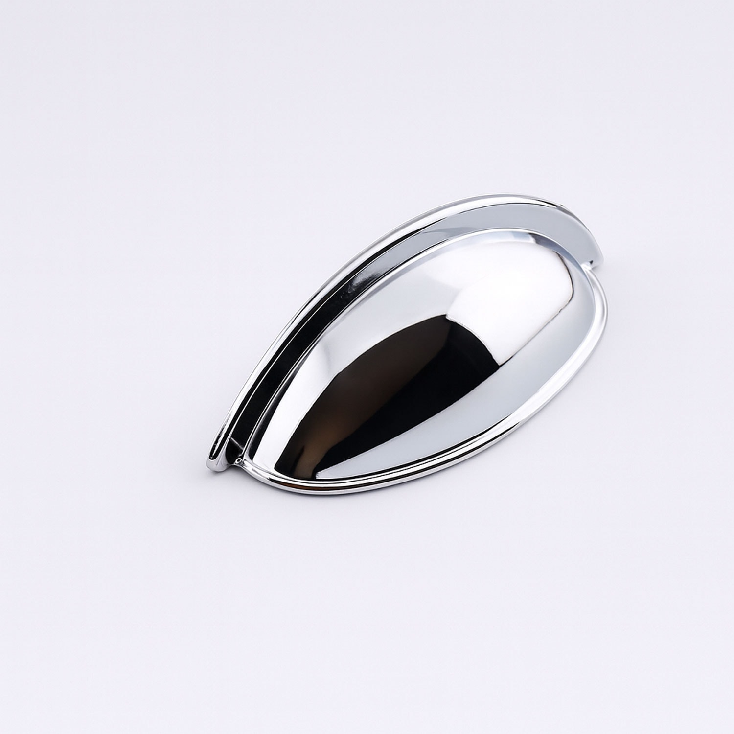 Çanak Kulp 64 mm Krom Gümüş Renk Metal Mobilya Çekmece Dolap Kapak Kulpu Modern Mutfak Kulpları