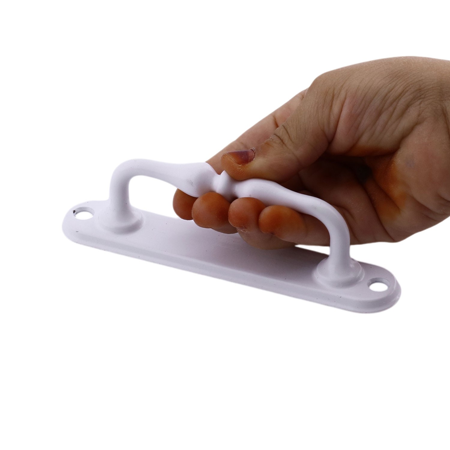 Beyaz Metal Kapı Çekme Kolu 12 cm Dolap Mobilya Dolap Çekmece Tutamağı Kulp Saclı Kulpları