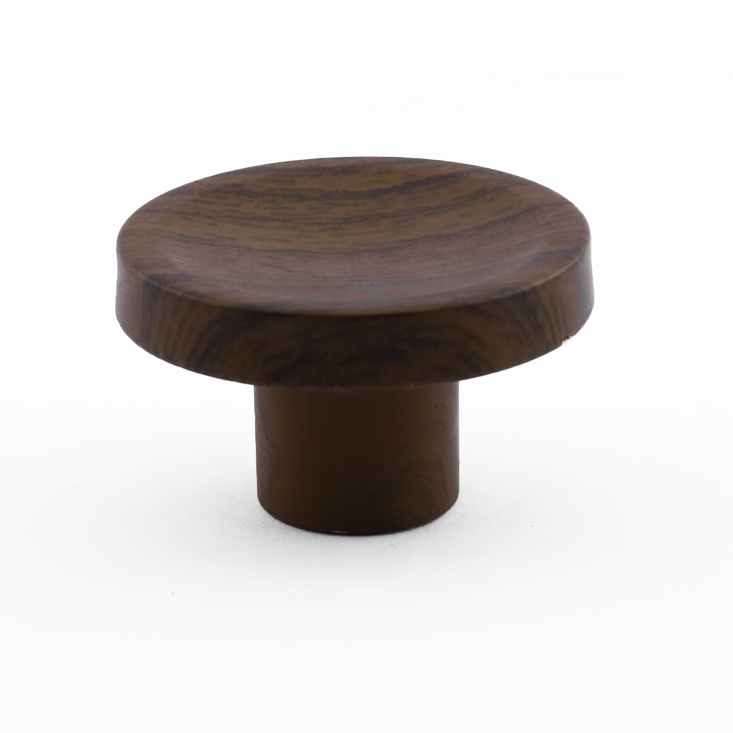 Tek Vidalı Bohem İç Bükey Plastik Düğme Kulp Kestane Kahvesi Renk Mobilya Dolap Çekmece Kulpu Kulbu