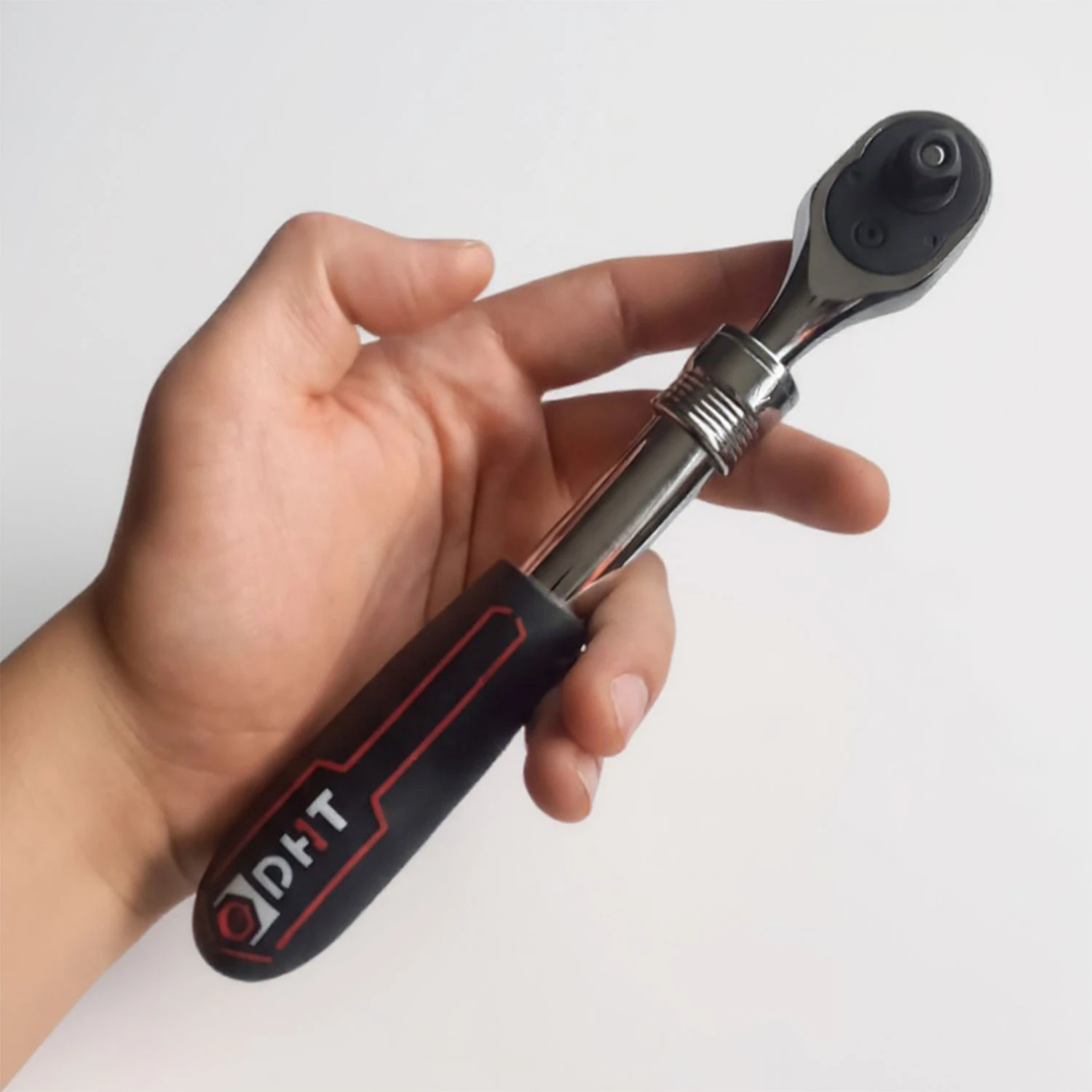 Uzatmalı Cırcır Kolu 72 Diş 3/8" Profesyonel Lokma Kol Uzatma Mekanizmalı Dayanıklı El Aleti