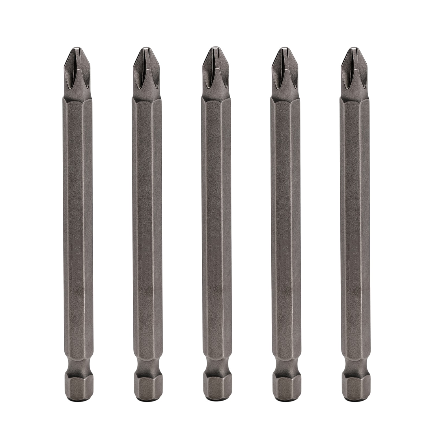 5 Adet PH2 100 Mm 10 Cm Manyetik Uzun Bits Bit Ucu Yıldız Tornavida Uç Derin Vidalama Çelik CR-V Uç