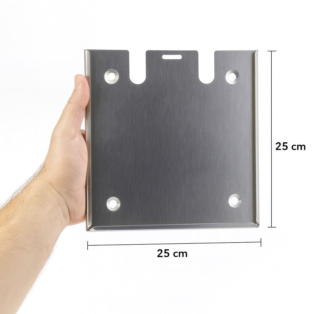 25x25 Cm Çok Amaçlı Alüminyum Metal Zarf Duvar Tipi İş Güvenliği Montajlı Evrak Uyarı Pano Tutucu