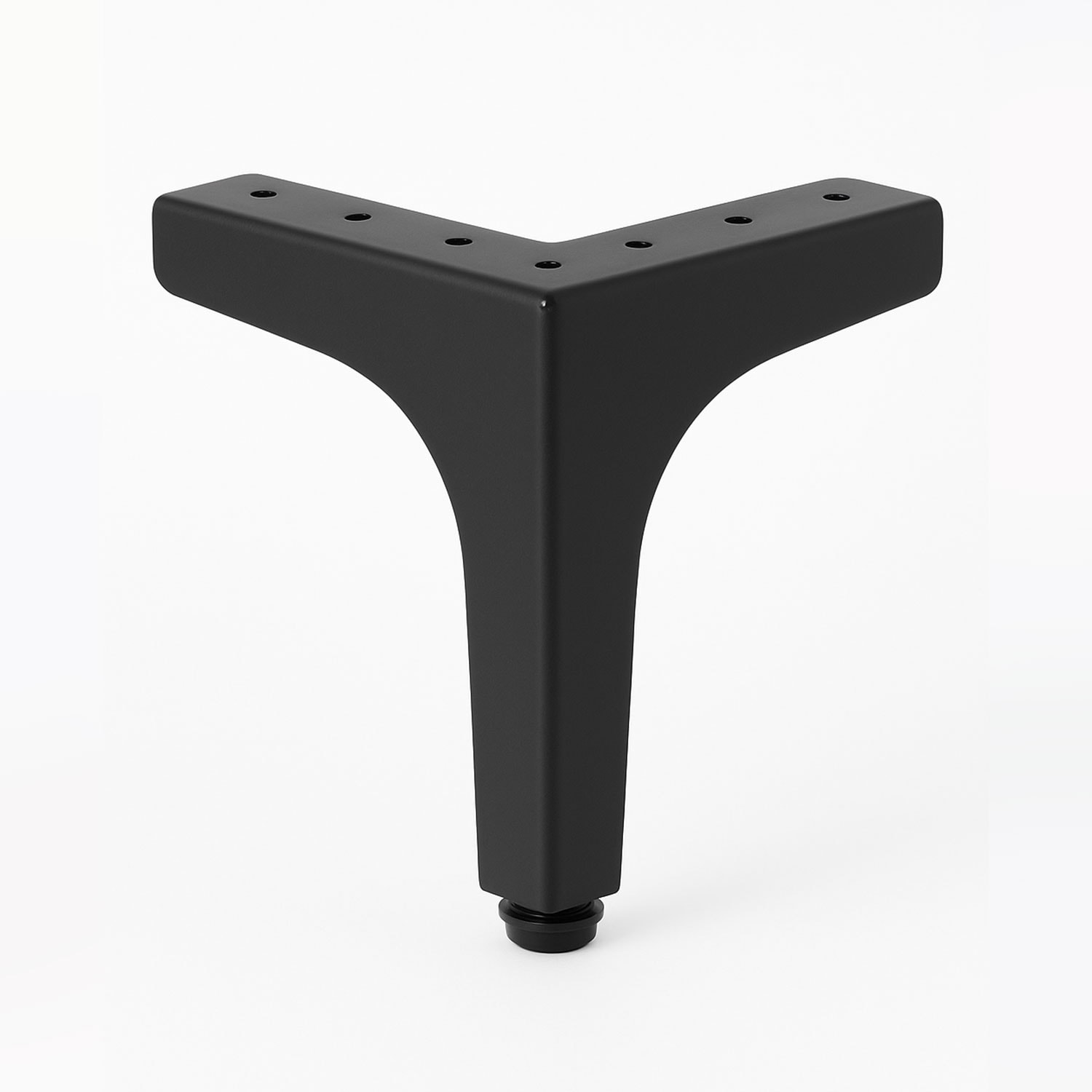 Dekor 17 cm Siyah Metal Mobilya Ayağı Dayanıklı Modern Tasarım Koltuk Sehpa Masa TV Ünitesi Uyumlu