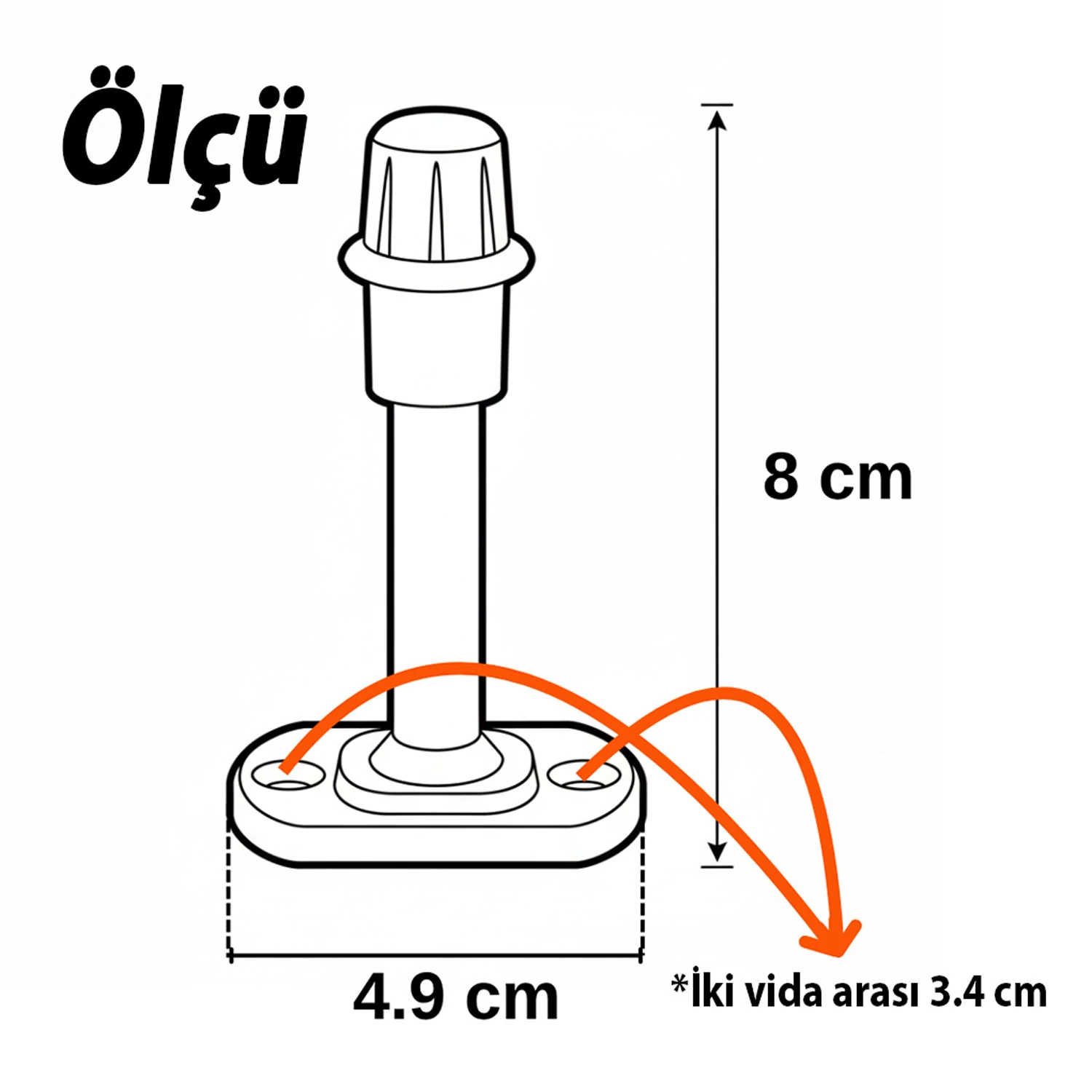Gri 50 ADET Silikon Kapı Pencere Arkası Vidalı Duvar Boya Koruyucu Tampon Mobilya Stoperi Durdurucu