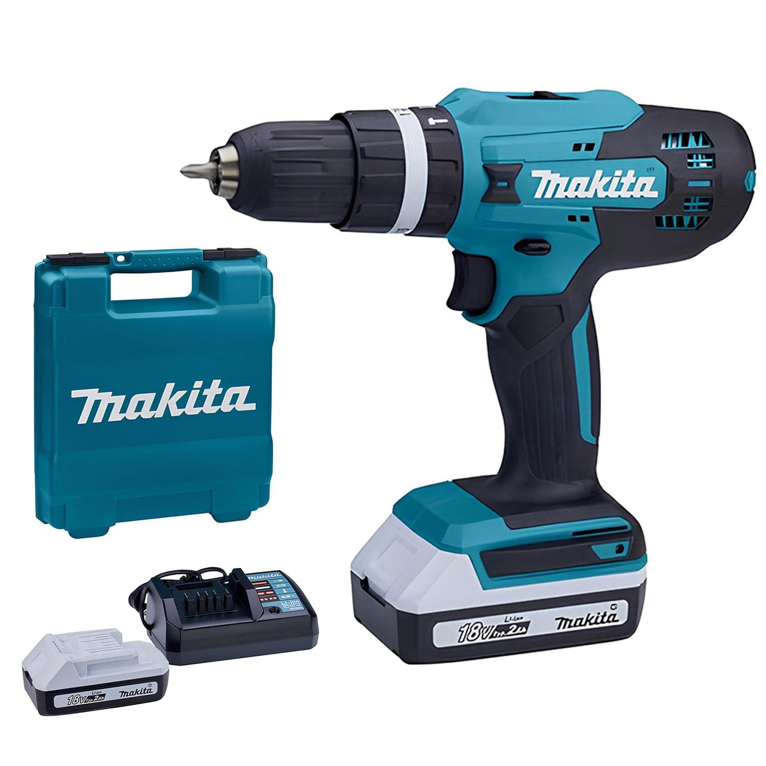 Makita HP488D002 Çift Akülü Darbeli Matkap Vidalama 18 V 1.5 AH