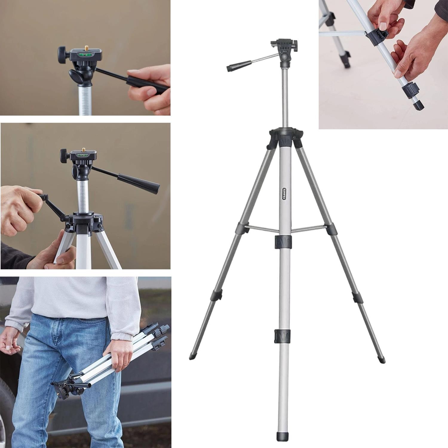 Fotoğraf Makinesi Telefon Ölçüm Cihazı Tutucu Leica RMT 2111 Alüminyum Tripod Opsiyonel Aksesuar