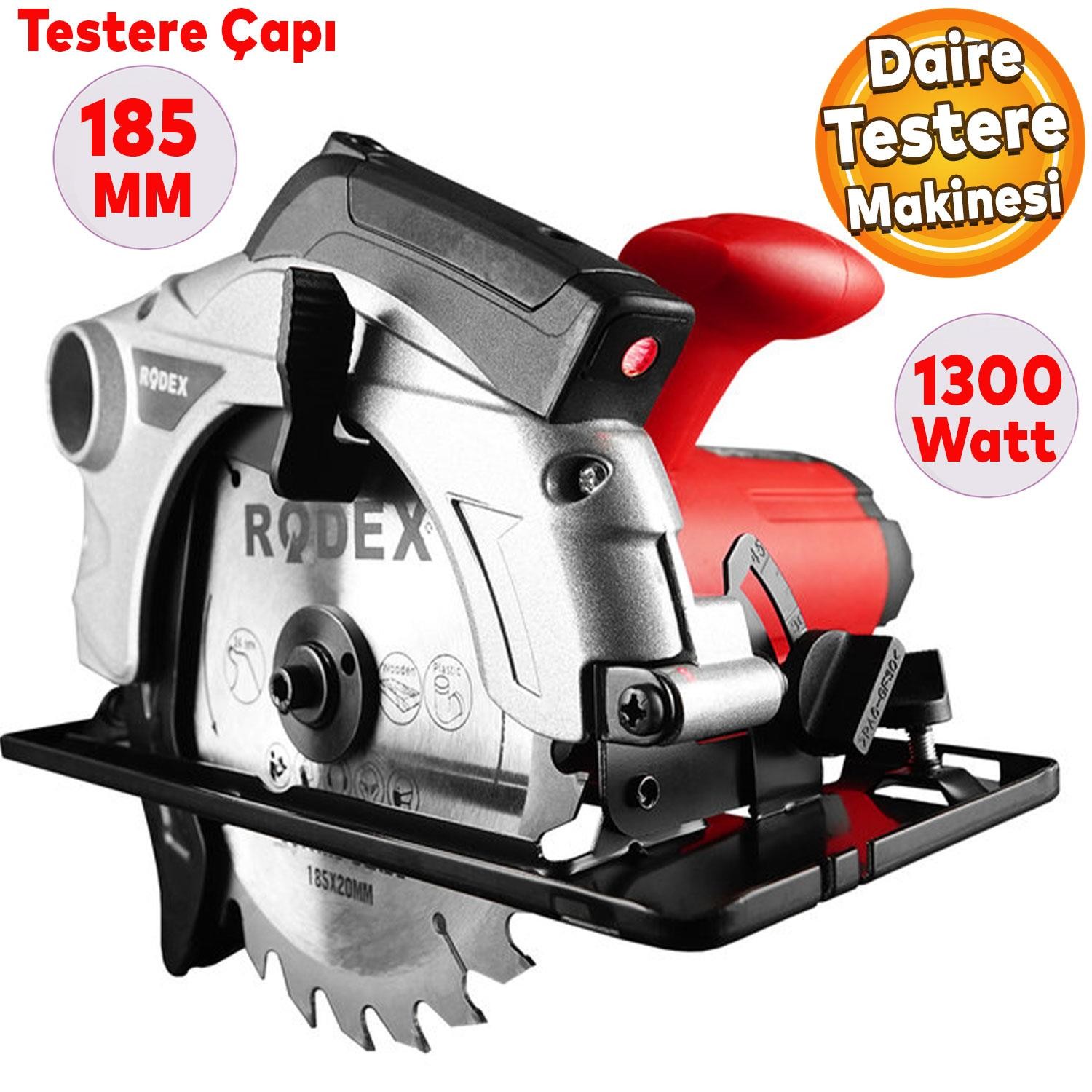 Rodex RDX3821 Daire Testere Sunta Kesme Testere Daire Testere 185 mm 1300W