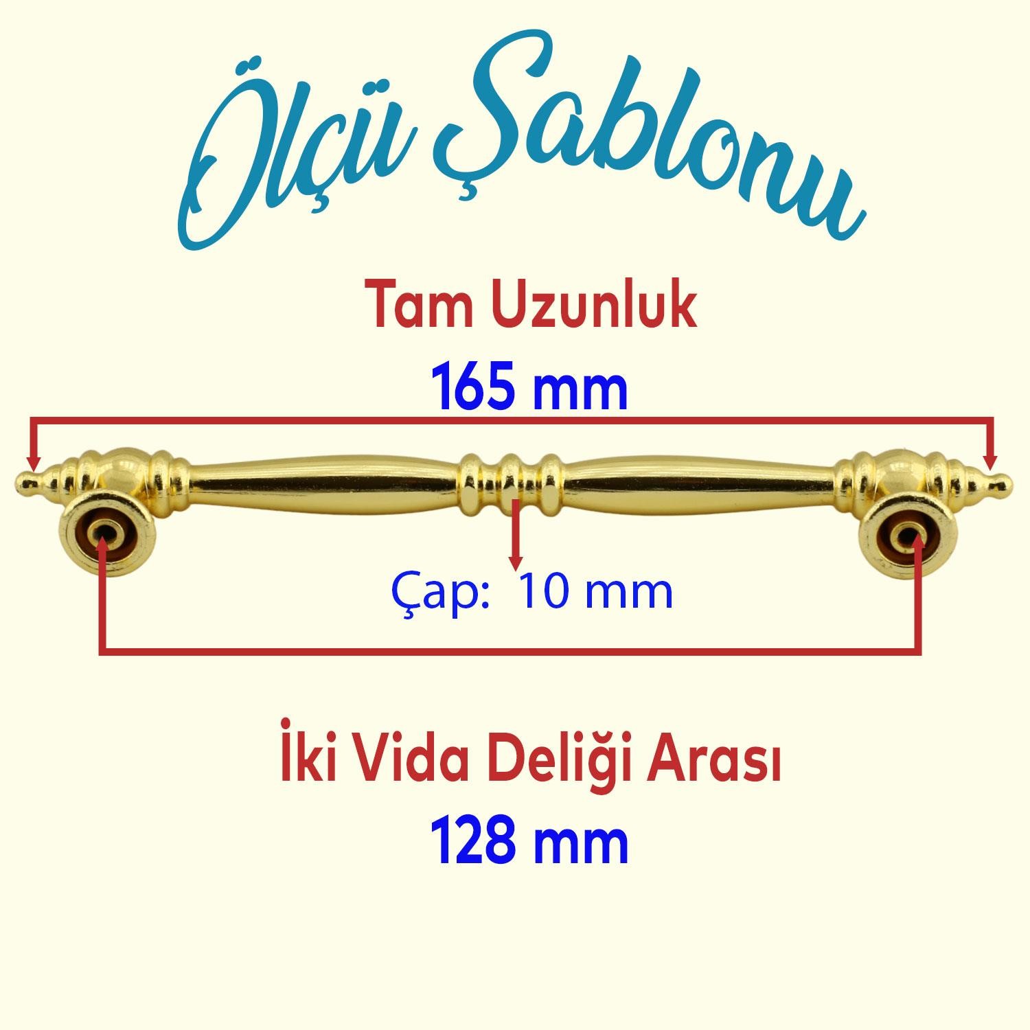 Petek Lüx Altın Mutfak Mobilya Çekmece Dolabı Dolap Kapak Kulpu Kulbu Düz Metal Kulp Kulpu 128 mm