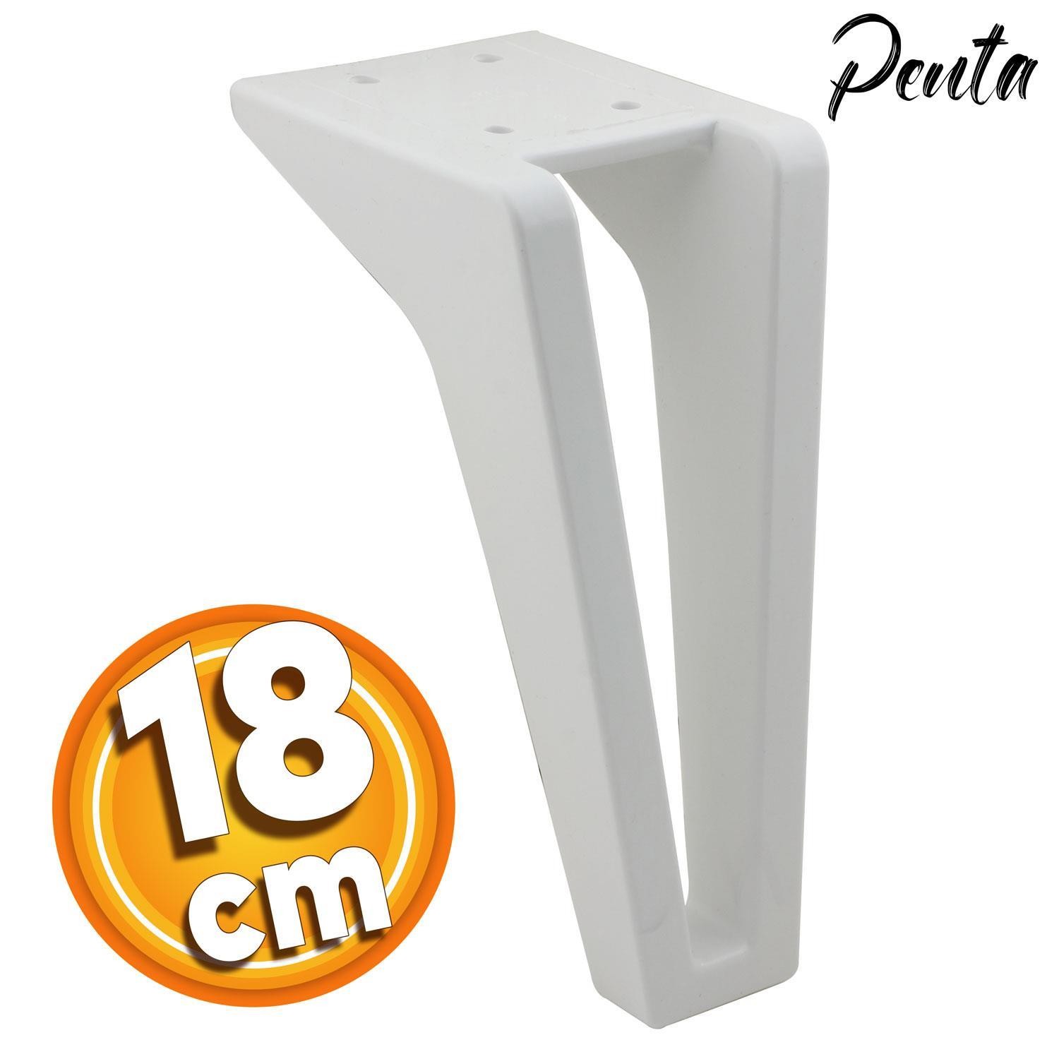 Penta 6'lı Set Mobilya TV Ünitesi Çekyat Koltuk Kanepe Destek Ayağı 18 cm Beyaz Ayak M8 Civatalı