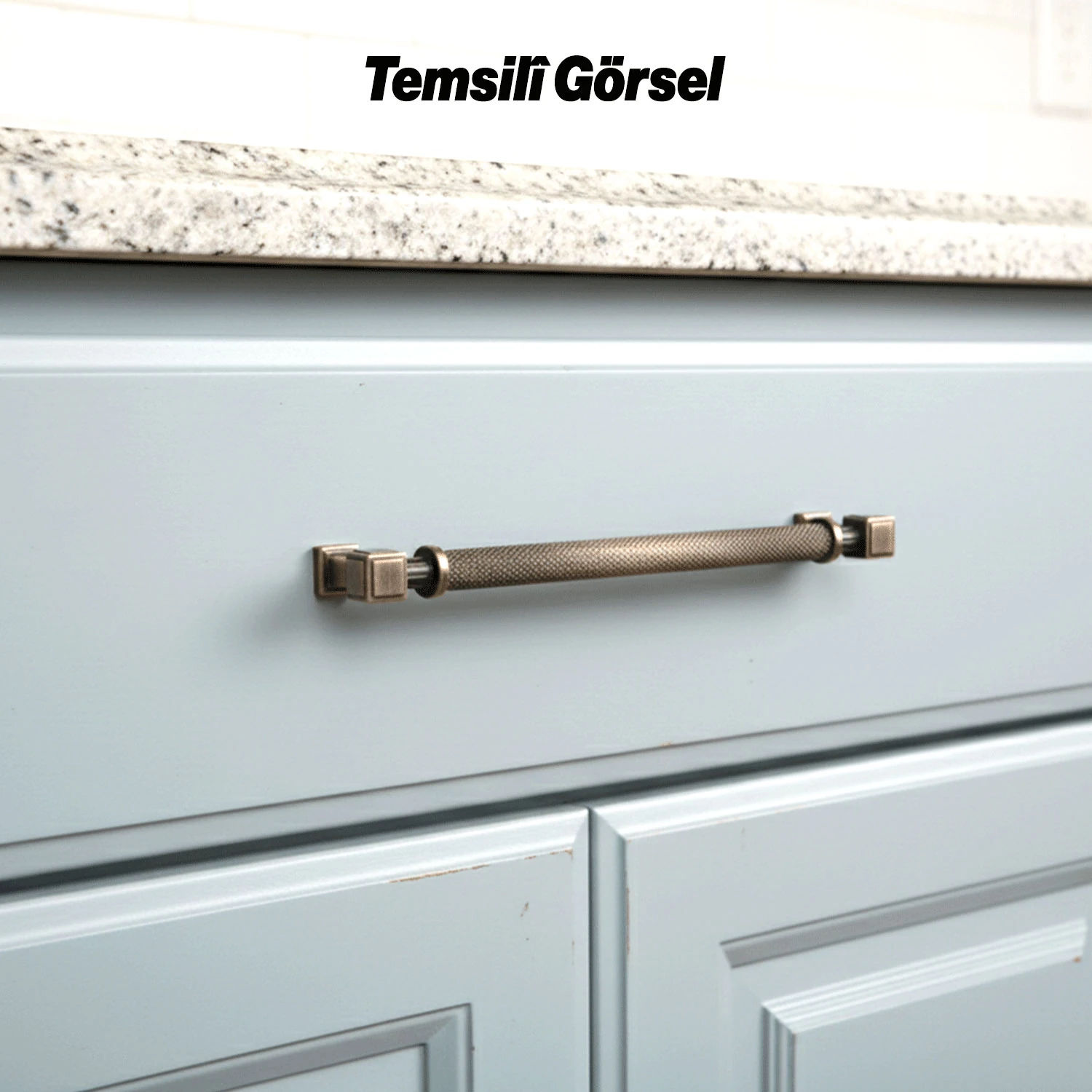 Talas Tırtıklı Soft Antik 160 mm Metal Kulp Mobilya Çekmece Dolap Kapak Kulpu Dayanıklı Kulpları