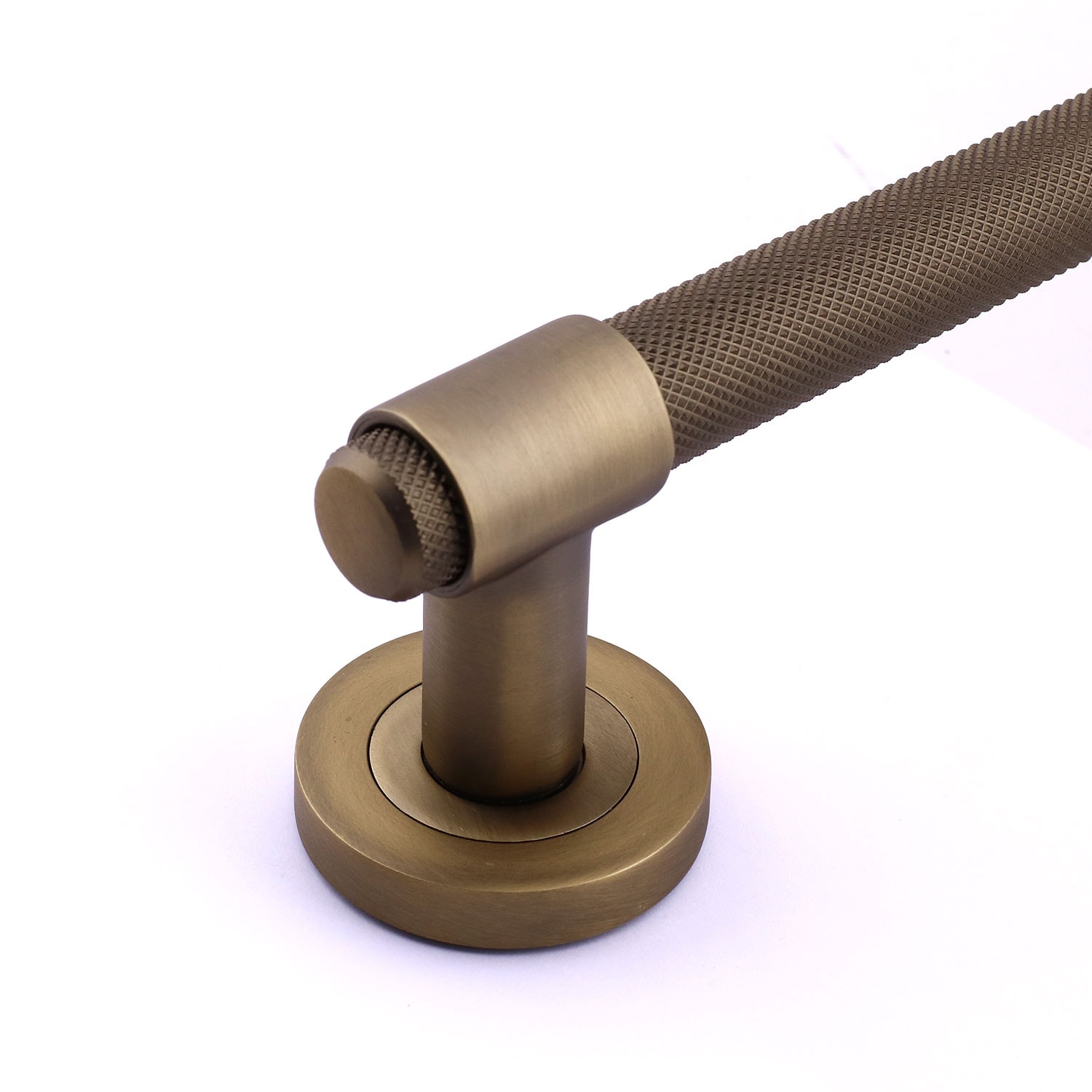 Punch Mat Antik Sarı 25 cm Sürgülü Kapı Çekme Kolu Tutma Kulpu Kulbu Çelik Dış Kapı Tutamağı Kol