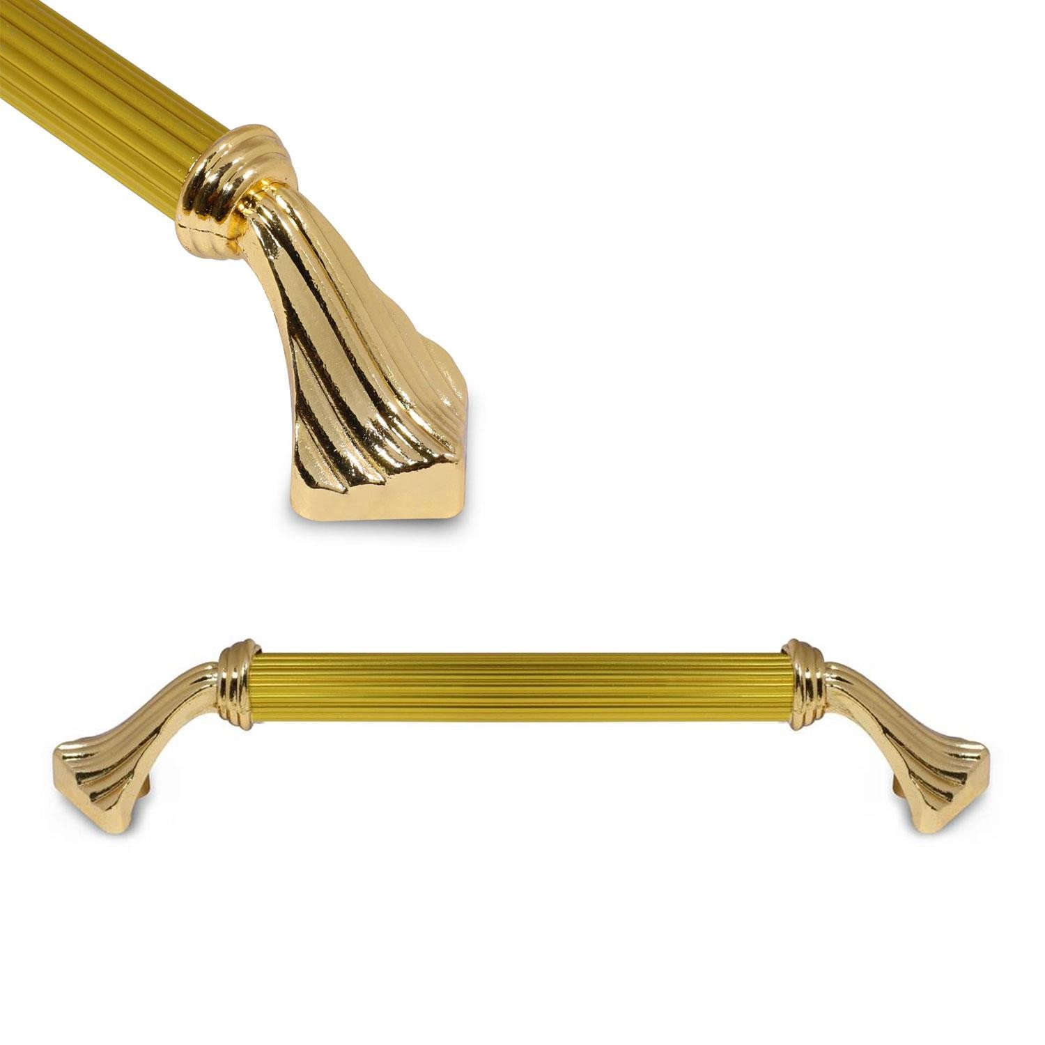 Konak Çekmece Dolap Kapak Kulpu Kulbu 128 mm Metal Kulp - Altın