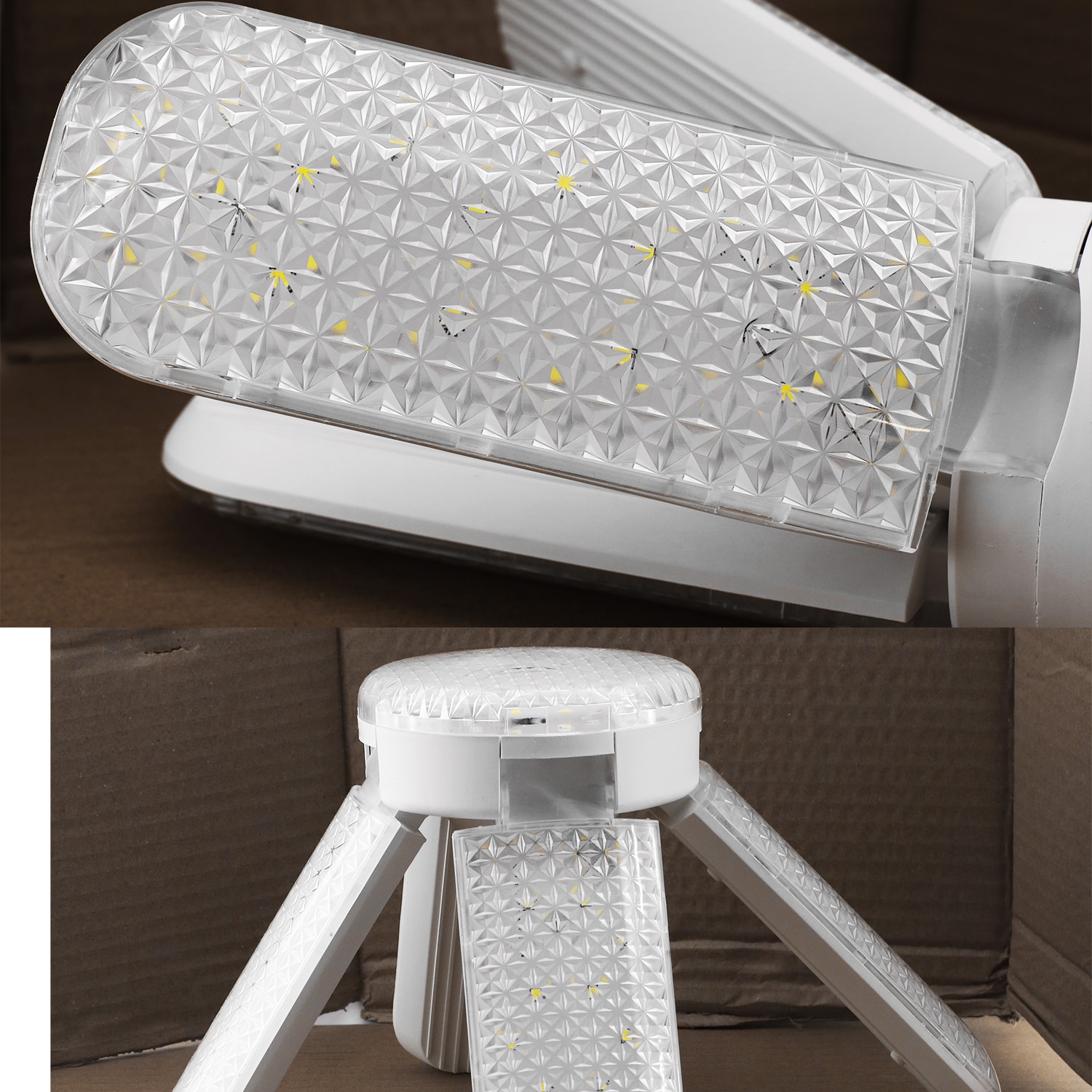 Dört Pervaneli Tasarruflu Ampul 60 W Led Lamba Beyaz E27 Duy 5400 Lümen Uzun Ömürlü 220 Volt 1 Adet