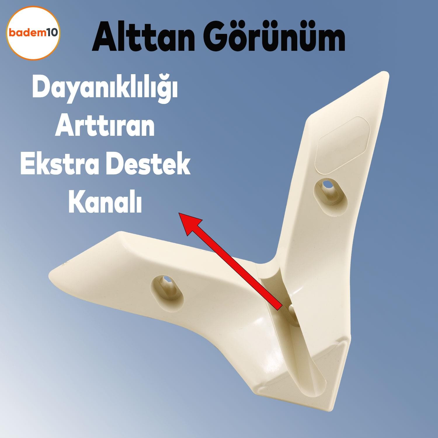 Altay Lüks Mobilya Kanepe Sehpa Tv Ünitesi Koltuk Ayağı 8 Cm Krem Baza Ayakları