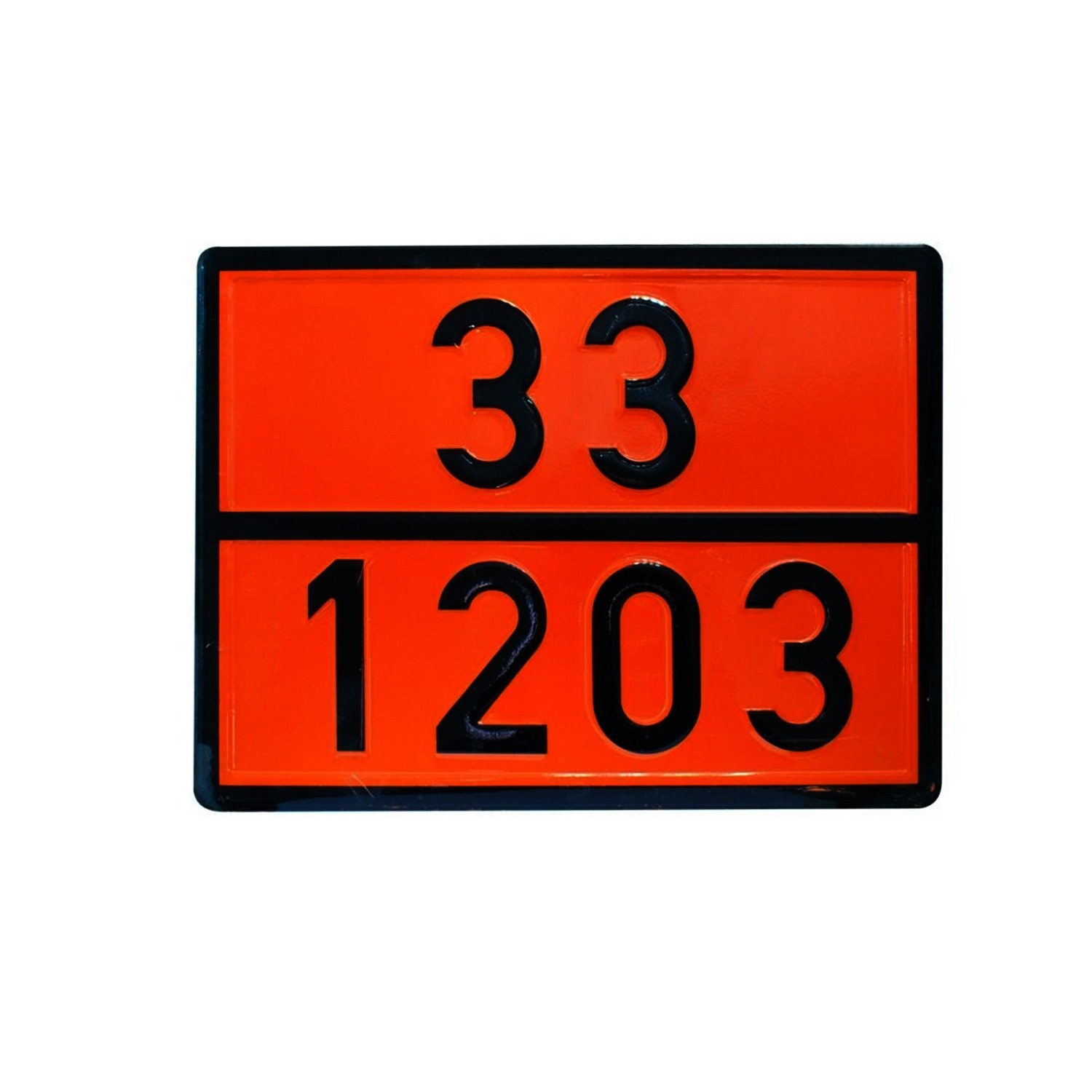 Metal 40x30 cm Levha ( 1 Adet ) 33-1203 Akaryakıt Tehlikeli Madde Taşımacılığı Benzin Motorin Petrol