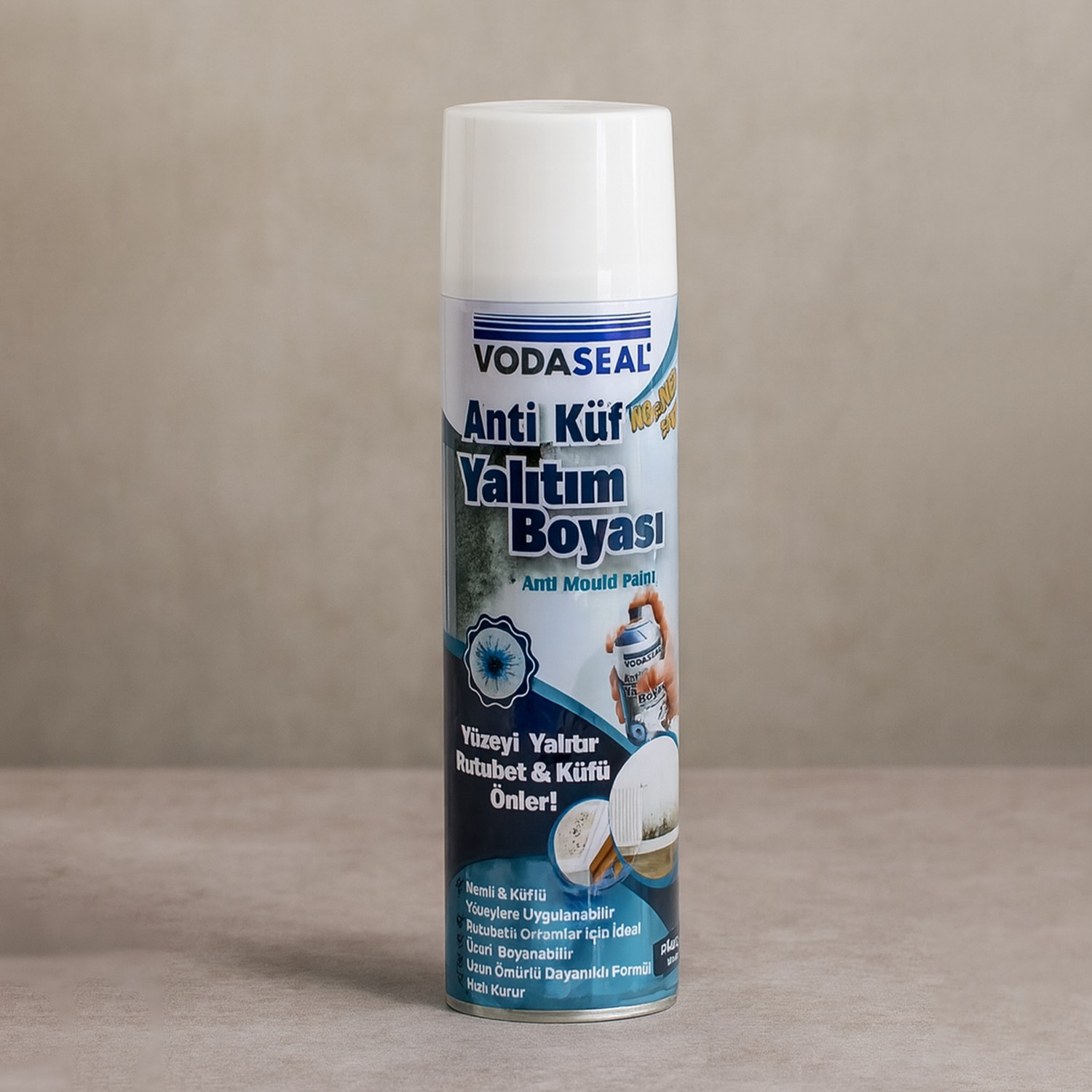 500 ML Beyaz 350 Gr Nem Küf Karşıtı Yalıtım Boyası Rutubet Önleyici Kapatıcı İzolasyon Kaplama