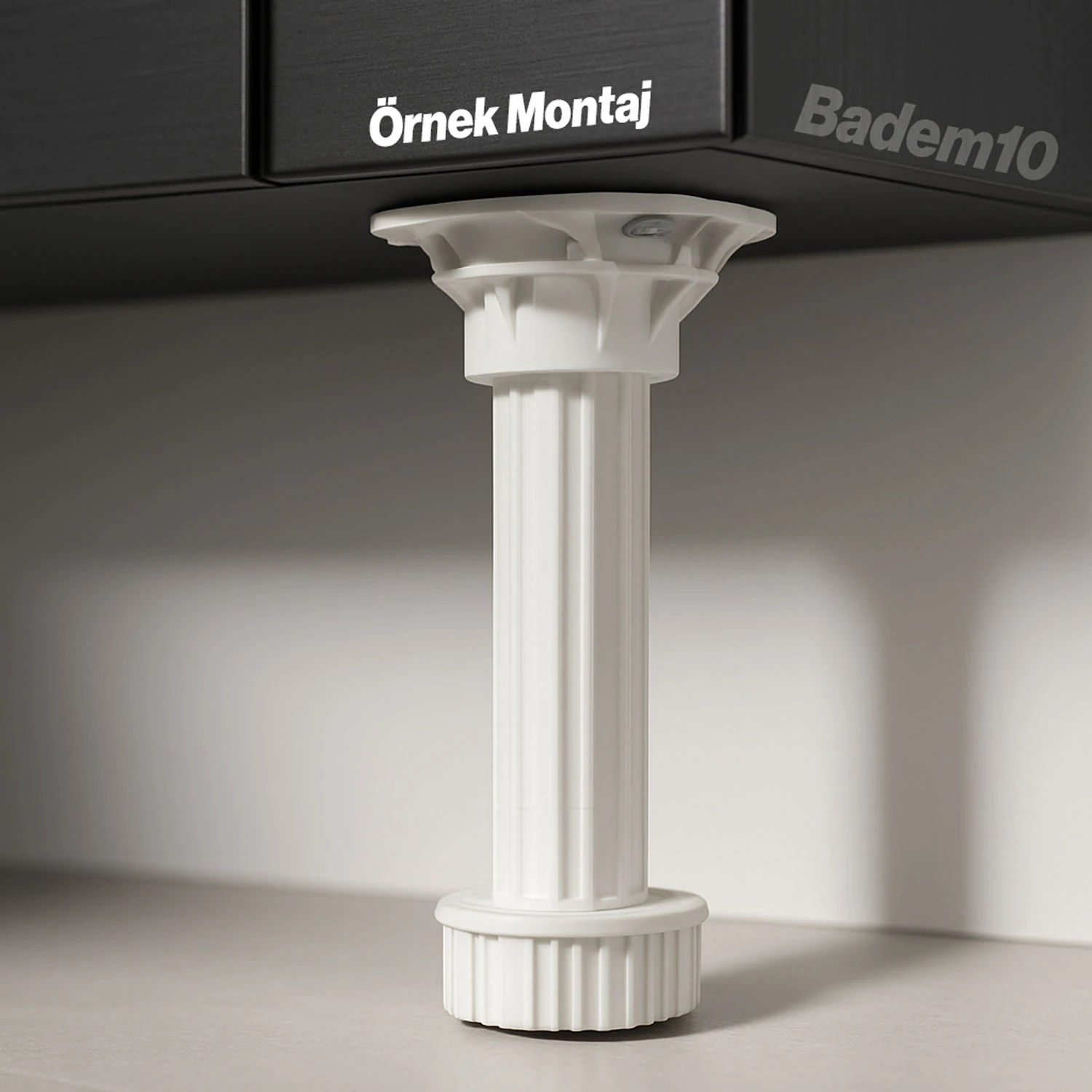 Ayarlanabilir 4 Adet 15 Cm Plastik Ayak Dolap Mobilya Tezgah Yükseltici Yükseltme Ayağı Ayakları