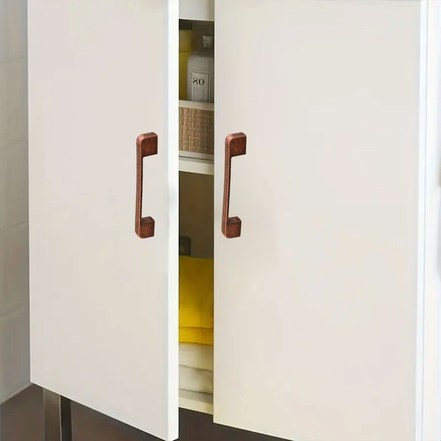 Radus Antik Bakır Metal Kulp 128 mm 12.8 cm Mobilya Çekmece Mutfak Dolabı Dolap Kulpları Kulbu Kulpu