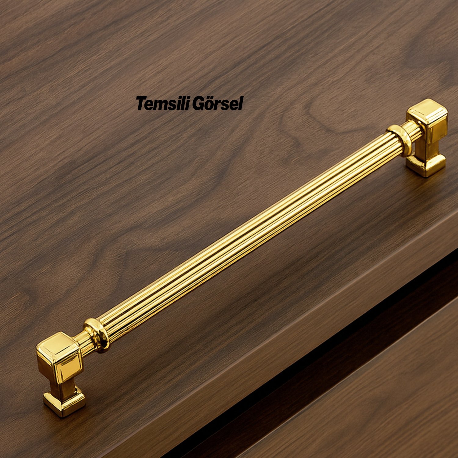 Talas Altın Çizgi Metal Kulp 224 mm 22.4 cm Mobilya Çekmece Mutfak Dolabı Dolap Kapak Kulpları Kulbu
