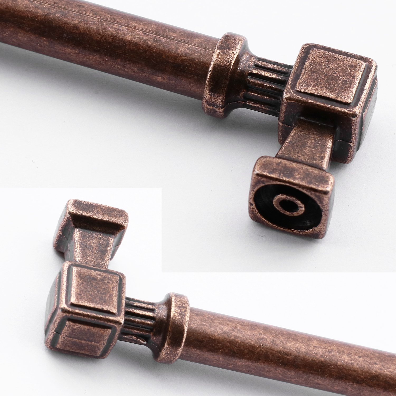 Talas Antik Bakır Metal 192 mm 19.2 cm Eskitme Mobilya Mutfak Çekmece Dolap Kulpu Kulbu Kulpları