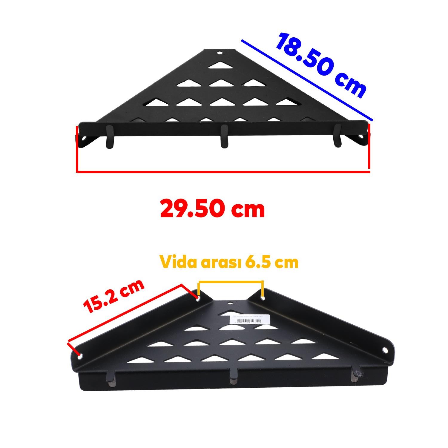 Banyo Duş Rafı Şampuanlık Metal Köşelik Dekoratif Krom Tek Katlı Organizer Düzenleyici Mutfak Eşya