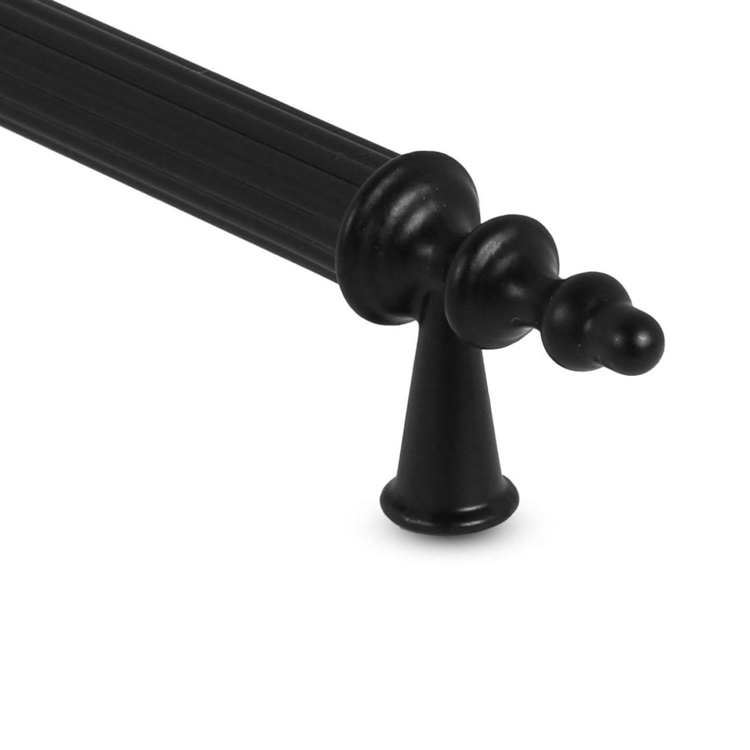 (SERT PLASTİK) 20 Adet Polavit 160 Mm Siyah Mobilya Mutfak Çekmece Dolap Dolabı Kulpu Kulbu Kulpları