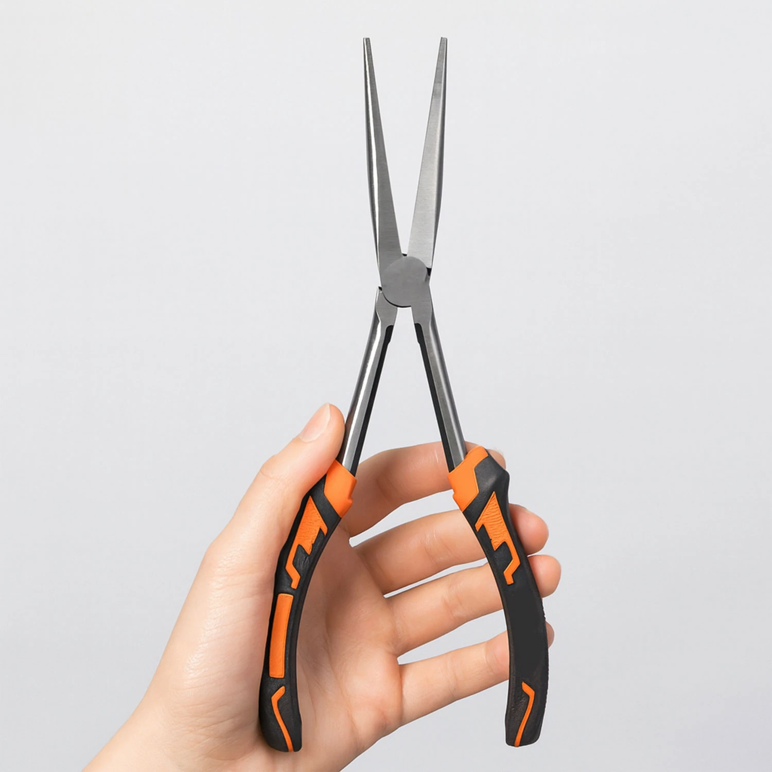 Uzun Düz Kargaburun Pense 11 İnç Profesyonel İnce Uçlu El Aleti Elektrikçi Hobi Atölye Kullanımı