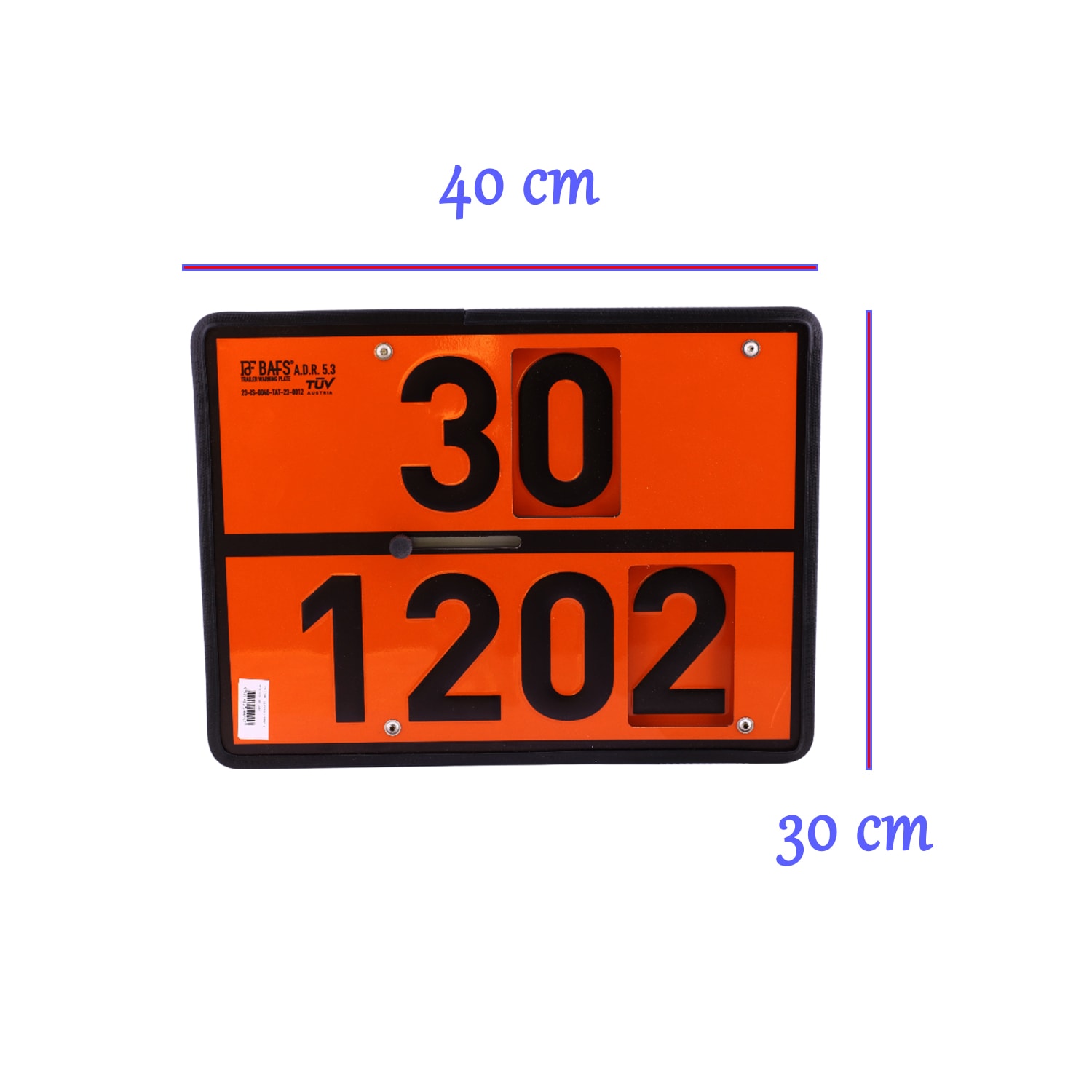(1 Adet) Metal 40x30 cm Levha 2'si 1 Arada 30-1202 33-1203 Tehlikeli Madde Değiştirilebilir Rakamlı