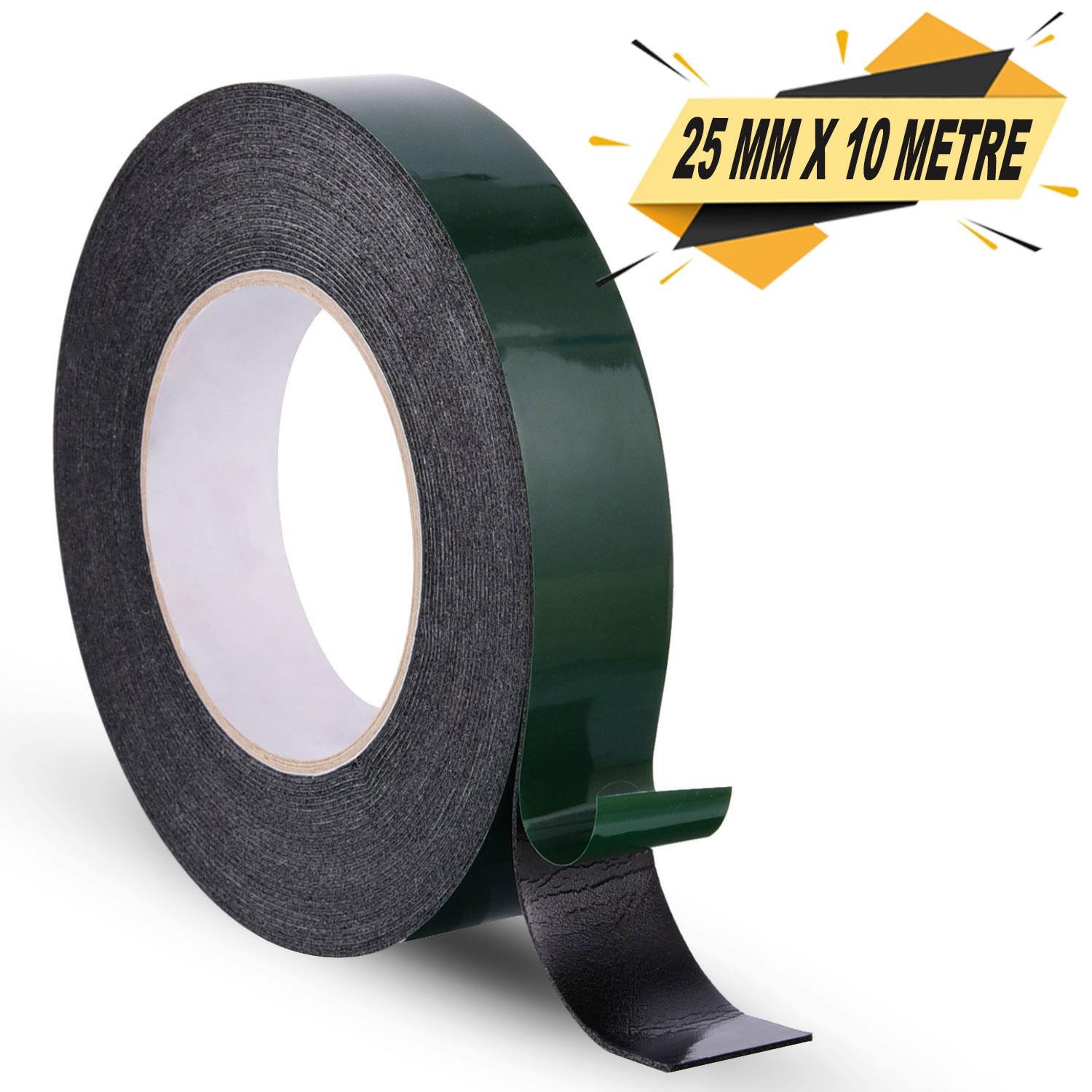 Çift Taraflı Köpük Bant Eva Montaj Bandı Siyah 25 mm x 10 Metre
