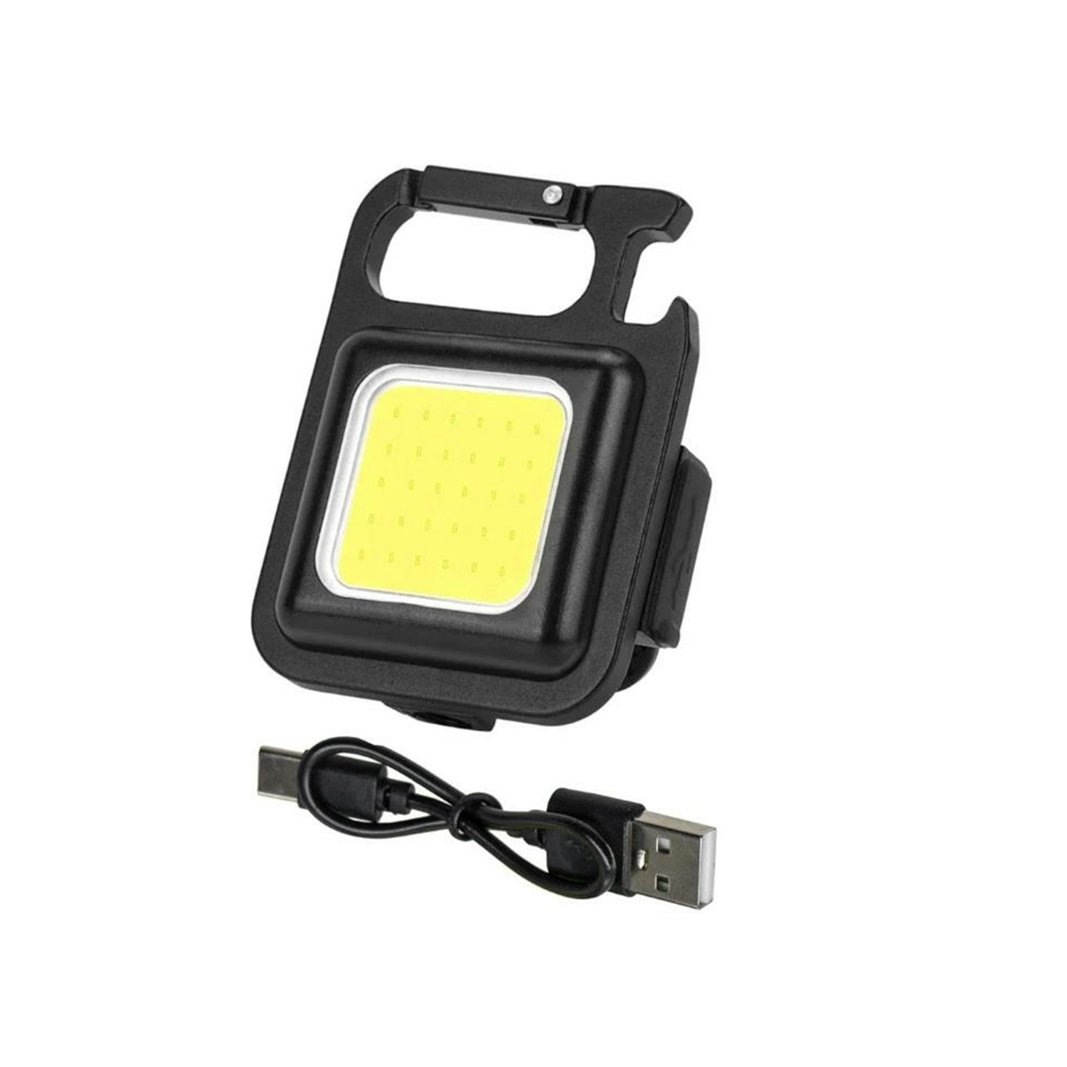Mıknatıslı Mini Led El Feneri Anahtarlık Tipi Taşınabilir Kamp Lambası Şişe Açacağı 350 Lümen 2 Watt