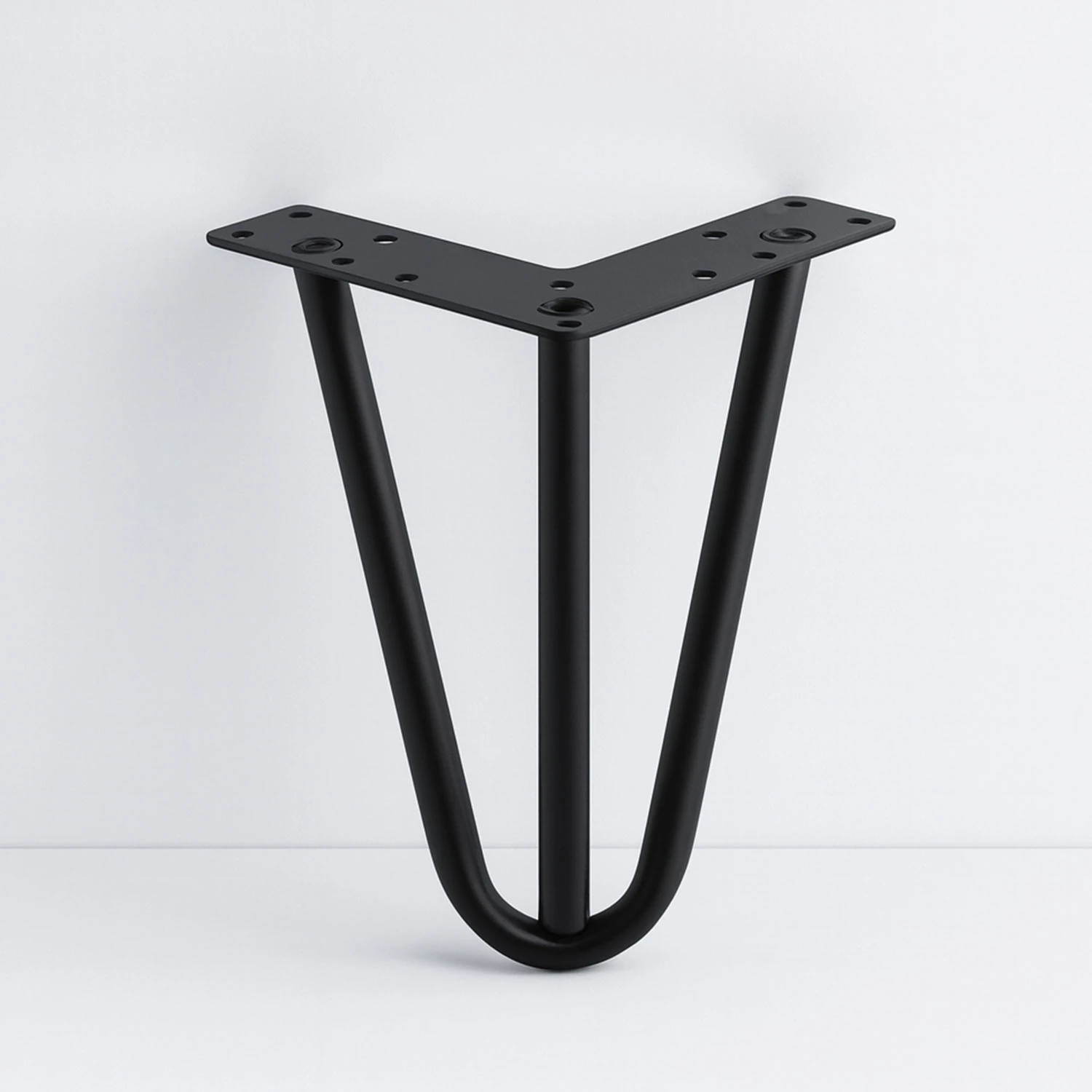 Martı 12 cm Siyah Metal Mobilya Ayağı Üçgen Modern Tasarım Koltuk Sehpa Masa TV Ünitesi Uyumlu