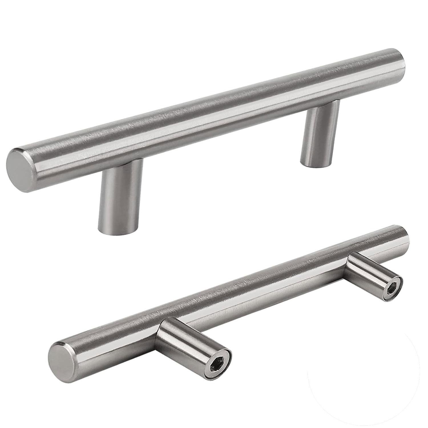5 ADET RoseMary İnox Metal Kulp 128 mm ( 12.8 cm ) Mobilya Mutfak Çekmece Dolap Kapak Kulpu Kulbu