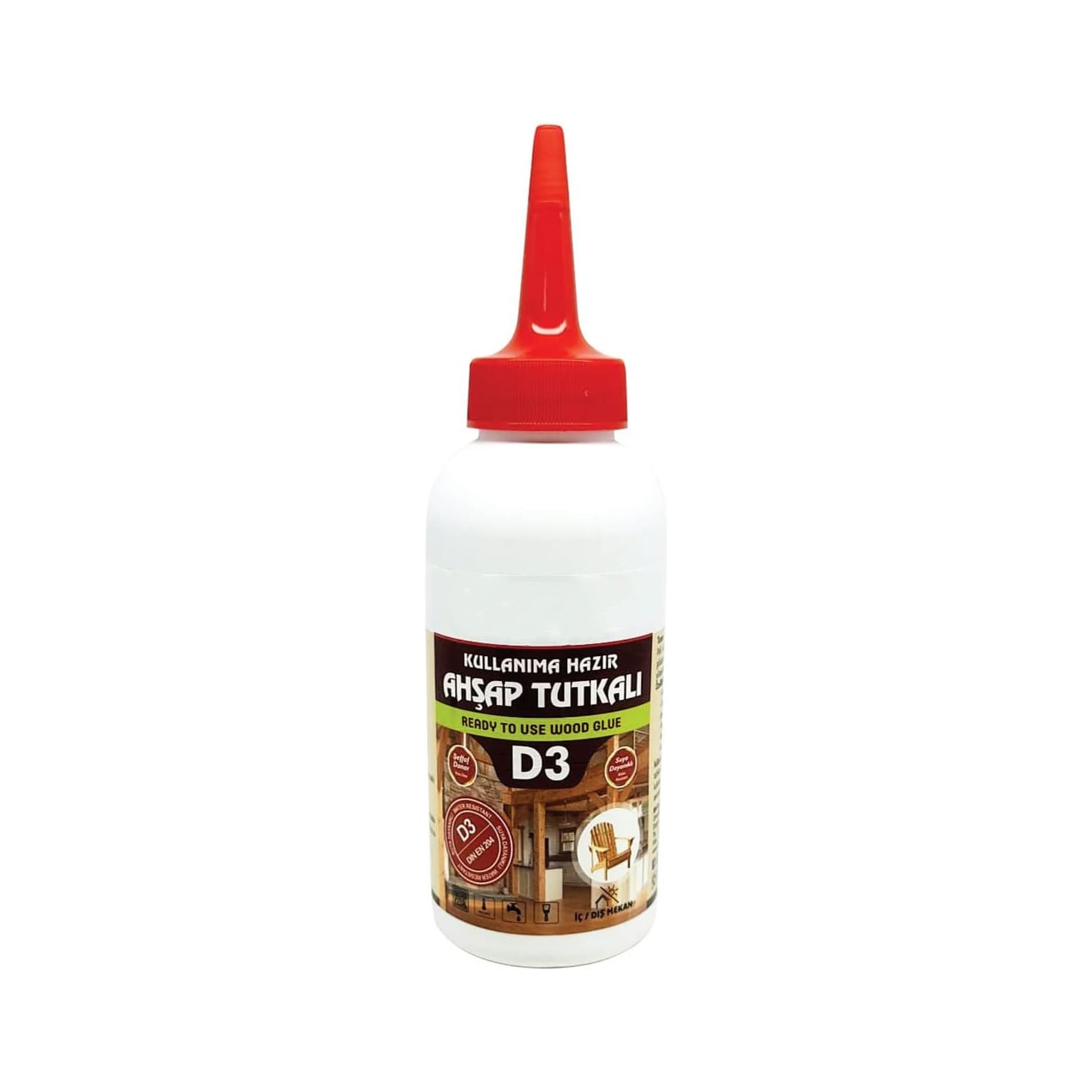 Hazır Ahşap Tutkalı 150 gram Şeffaf D3 Mobilya Mdf Sunta Kumaş Kağıt DIY Uygulamalarında Yapıştırıcı