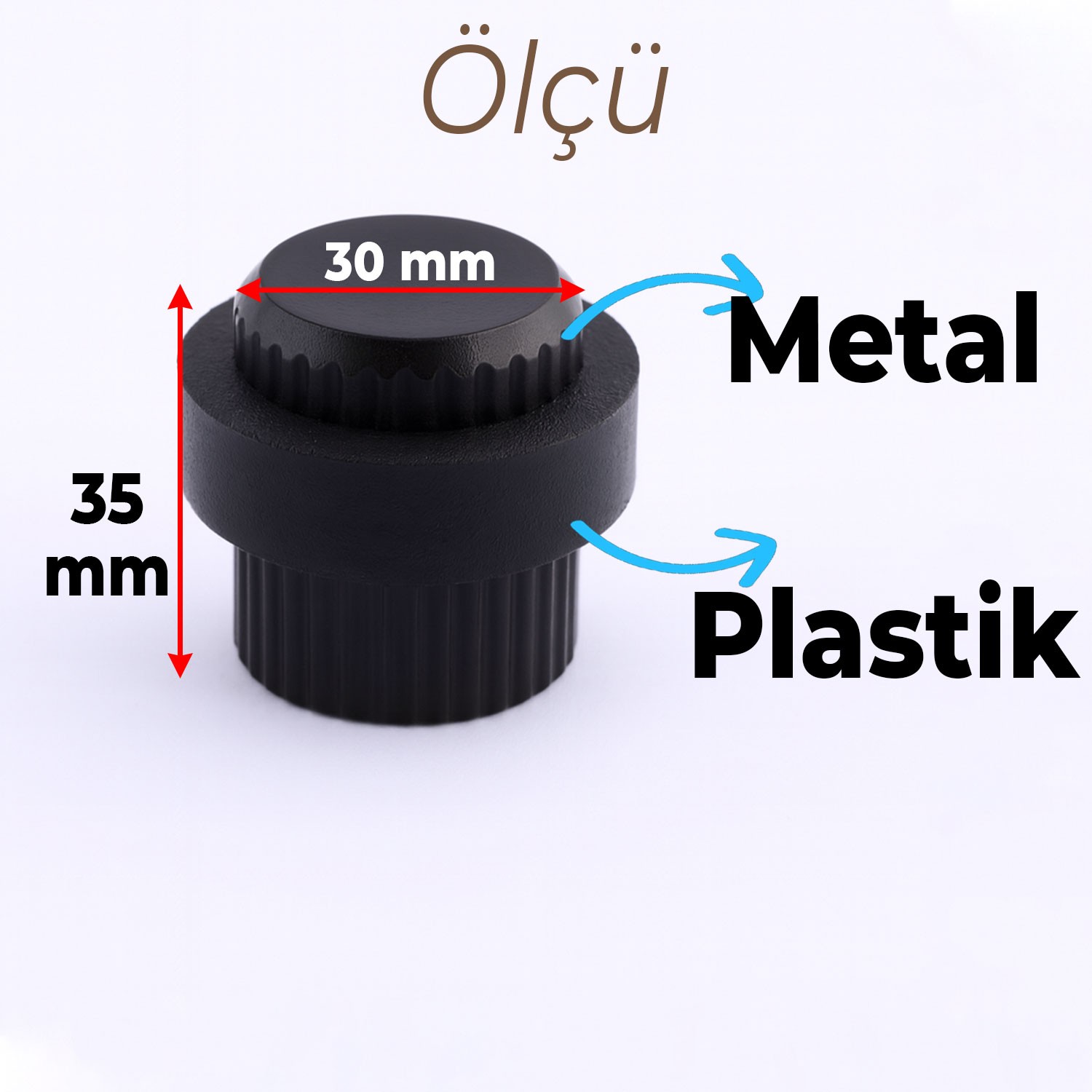 Kapı Stoperi Tamponu Siyah Vidalı Metal Tutacağı Tutucu Altı Kolu Pencere Stopu Takozu Sürgülü Kapı