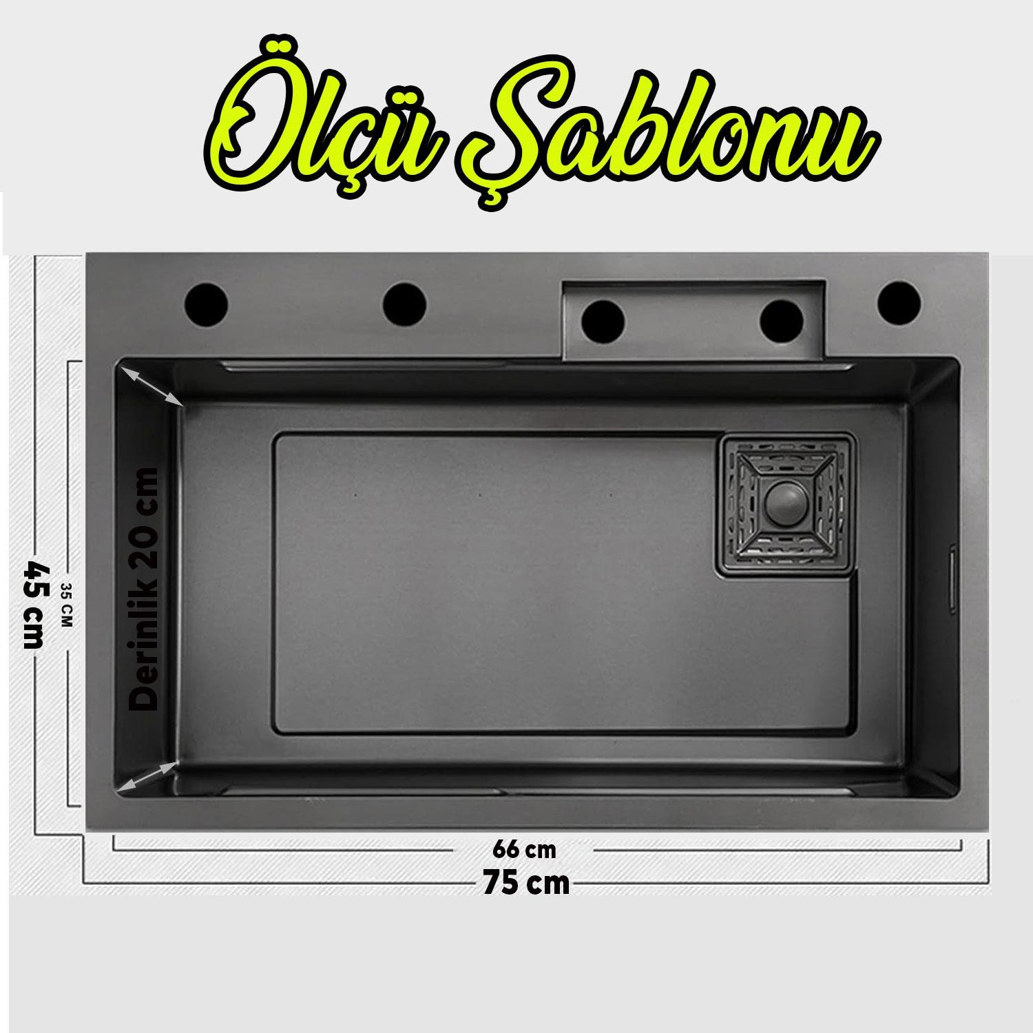Yeni Nesil Akıllı Evye Seti Bıçaklık Mutfak Lavabo Musluk Paslanmaz Çelik Teknolojik Şelale Eviye Batarya
