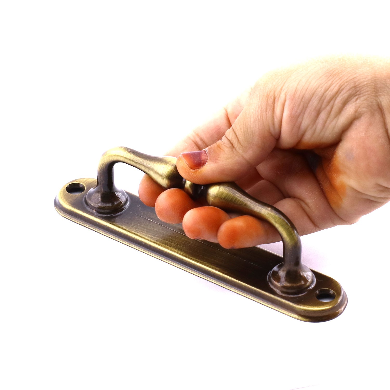 Eskitme Antik Sarı Metal Kapı Çekme Kolu 12 cm Dolap Mobilya Dolap Çekmece Tutamağı Kulp Kulpları