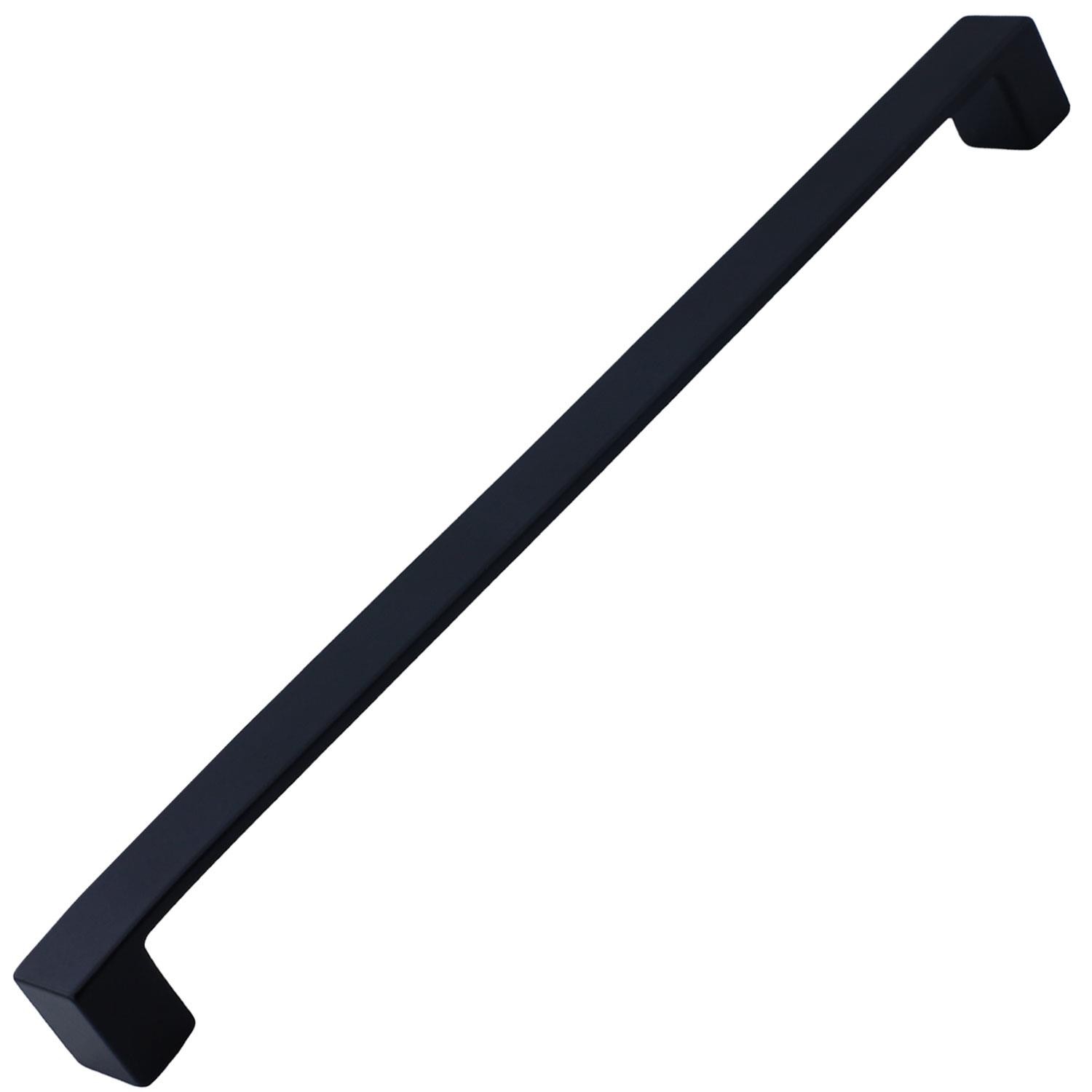 Bihter Düz Mobilya Mutfak Dolabı Çekmece Dolap Kulpu Kulbu Siyah (224 MM-22.4 CM) Metal Kulpları