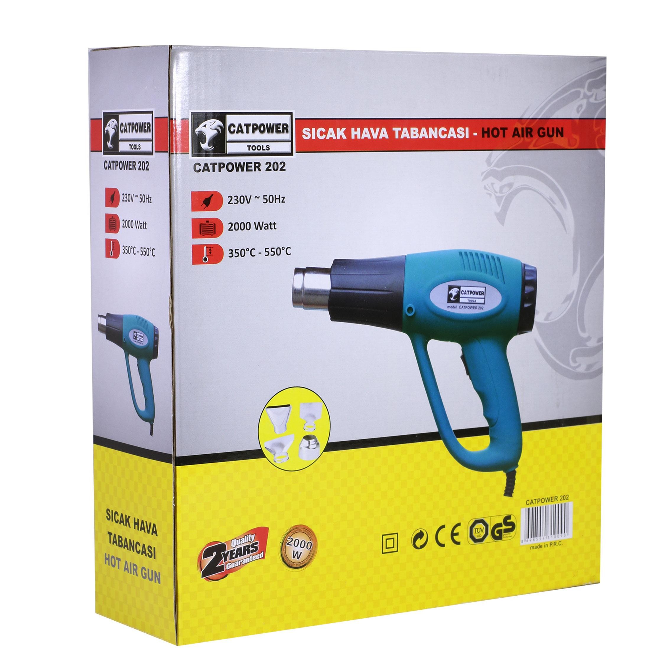 Catpower 202 Sıcak Hava Tabancası İki Kademeli 2000W