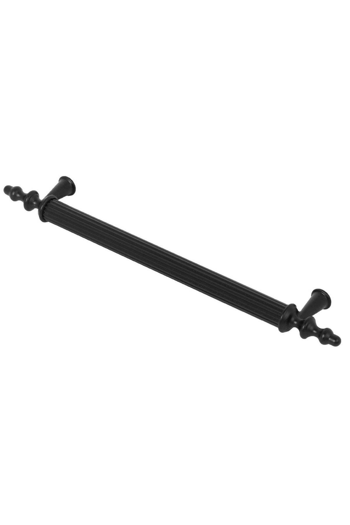 Polavit 128 Mm (SERT PLASTİK) Siyah Mobilya Çekmece Mutfak Dolap Dolabı Kulpu Kulbu Kulpları 10 Adet