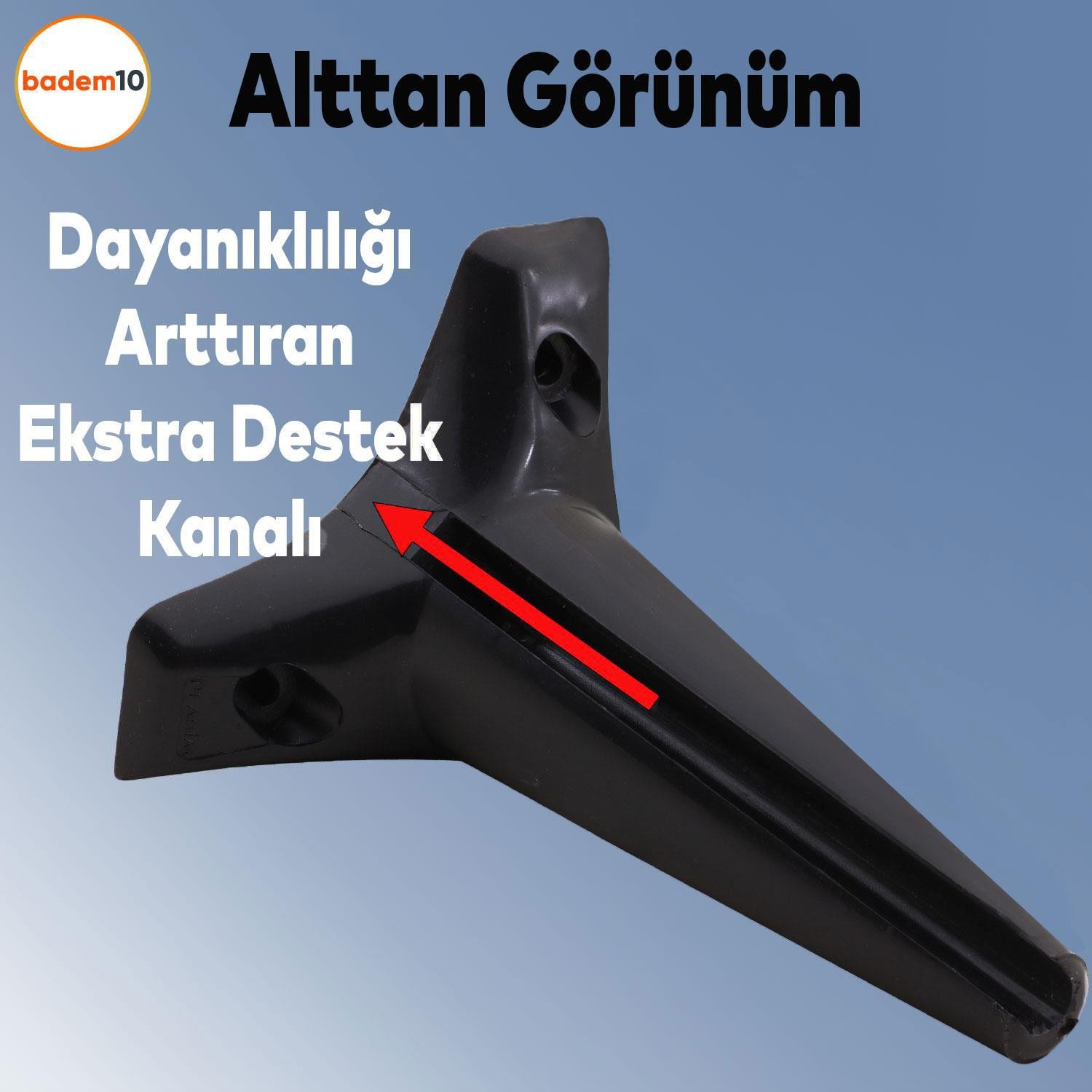 Aspen Lüks Mobilya Kanepe Koltuk Tv Ünitesi Konsol Ayağı Ayakları 20 Cm Siyah Ayak 4 Adet