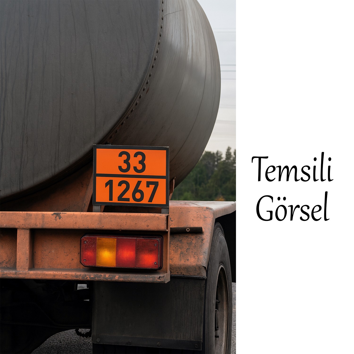 Metal 40x30 cm Levha (1 Çift) 33-1267 Akaryakıt Tehlikeli Madde Ham Petrol Taşımacılığı Yüksek Alev