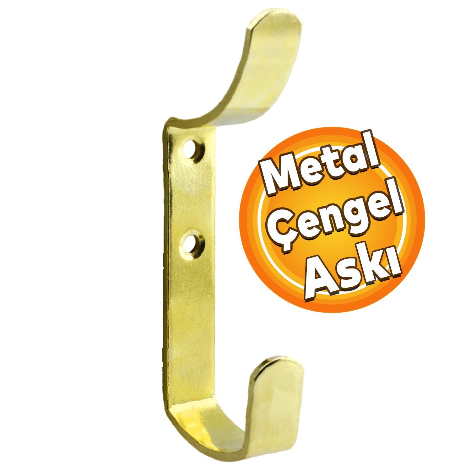 Çengel Metal Portmanto Vestiyer Duvar Dolap Elbise Askısı Gold Mobilya Kapı Askılığı Aparatı