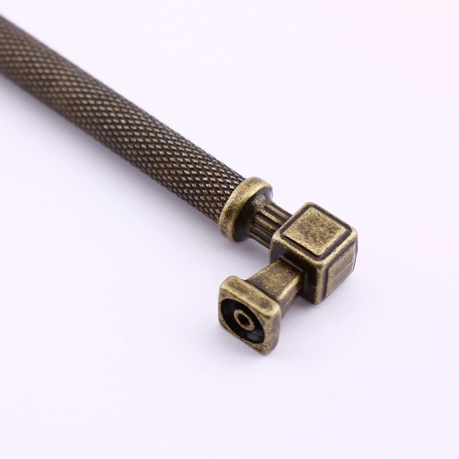 Talas Antik Sarı 256 mm Tırtıklı Metal Kulp Kapak Kulpu Dayanıklı Kulpları Mobilya Çekmece Dolap