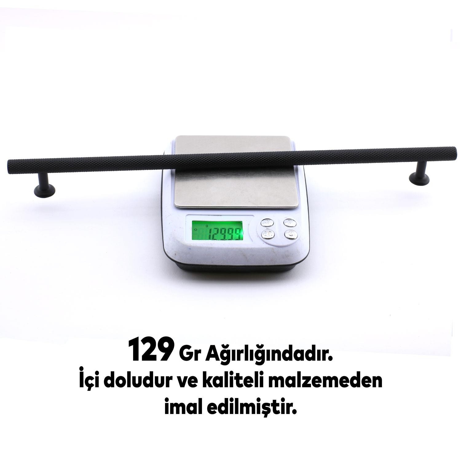 Doruk Kulp Mobilya Mutfak Dolabı Çekmece Dolap Kulpları Kapak Kulpu Kulbu Siyah 320 mm Metal