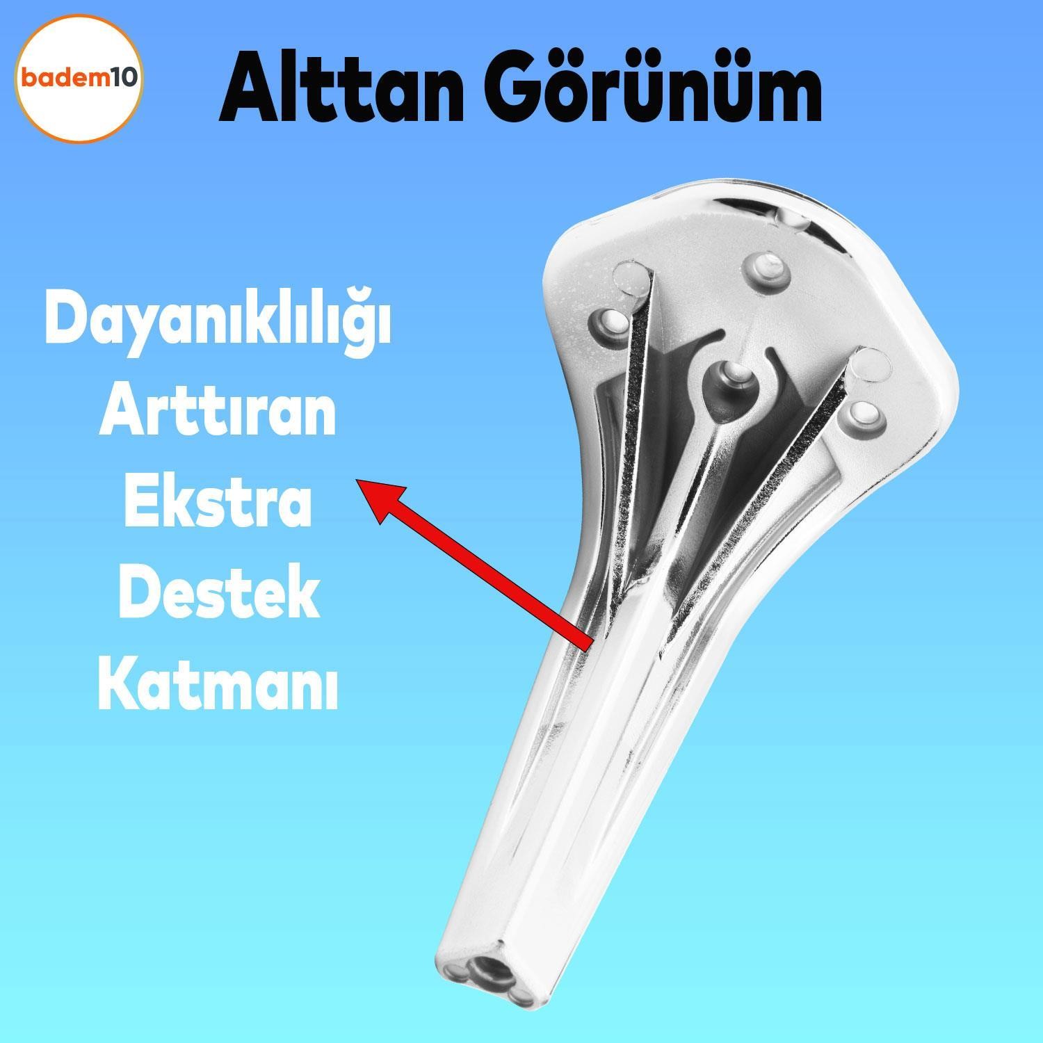 Lotus 6'lı Set Mobilya Tv Ünitesi Çekyat Koltuk Kanepe Destek Ayağı 16 Cm Krom Ayakları M8 Civatalı