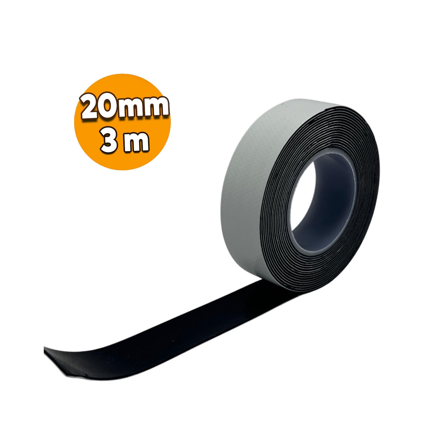 Gri Eriyen Bant 20MM x 3MT Su Geçirmez Boru İzolasyon ve Sızdırmazlık Dayanıklı Tamir Bandı 