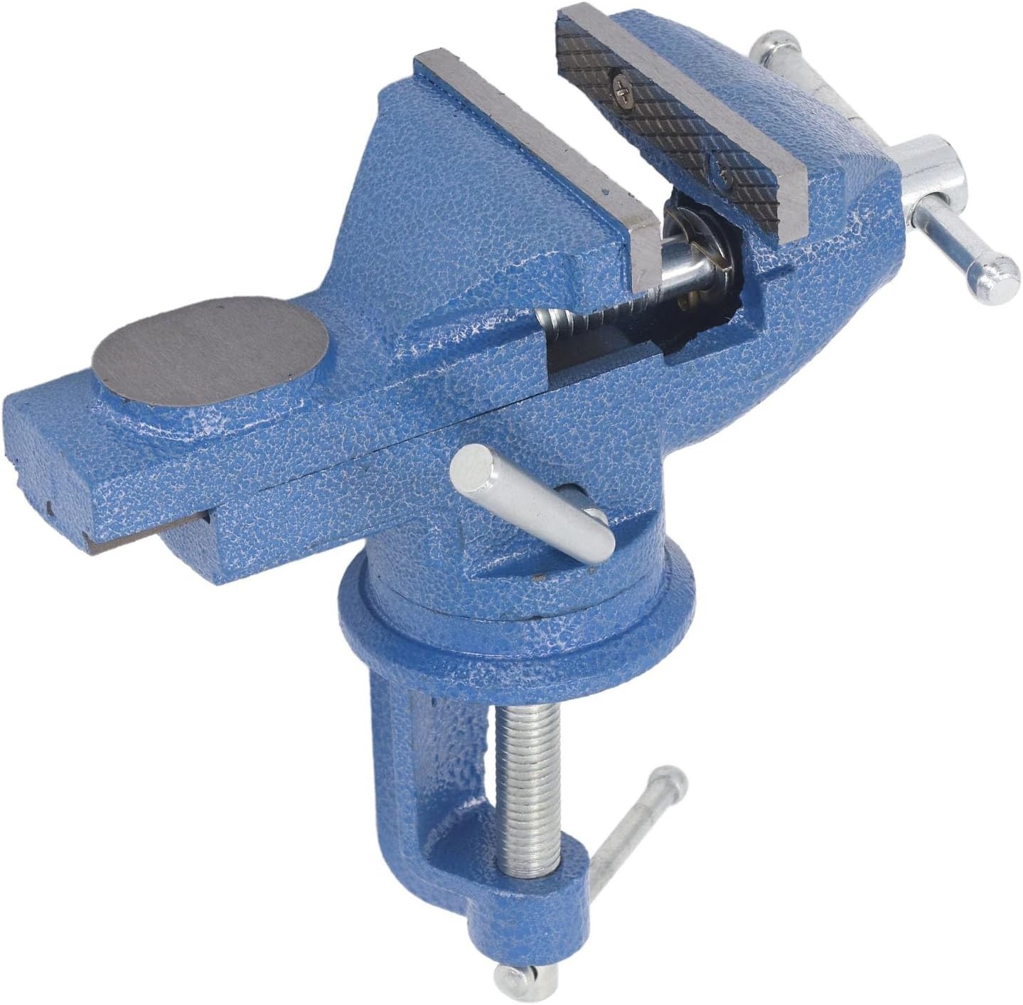 Masa Mengenesi 60 mm Mobilya Tezgah Dönerli Tabla Taban Metal Döküm İşkence Kıskaç Mini Ahşap Kanca