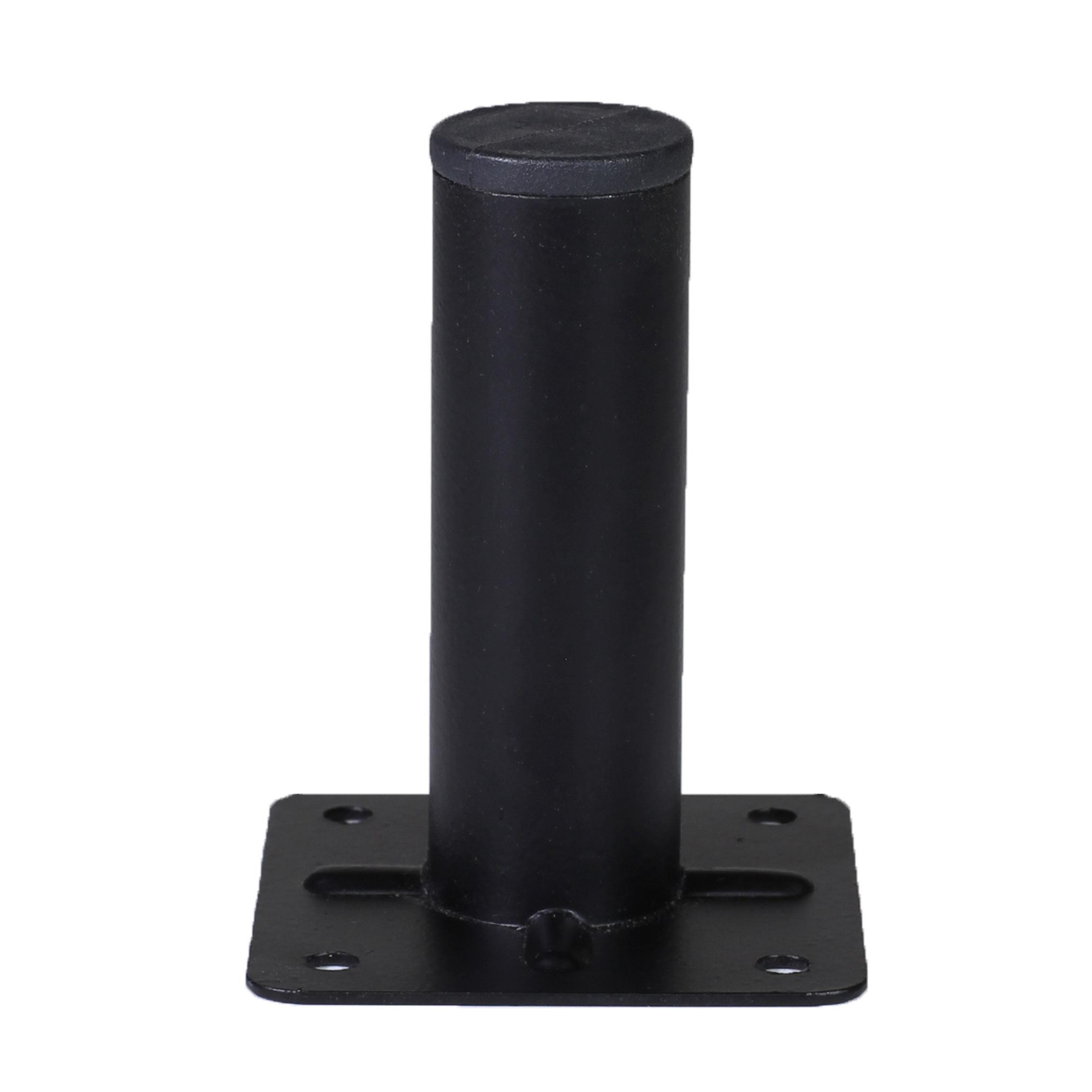 Nobel Mobilya Masa Sehpa Ayağı Metal Ayak 8 Cm Mat Siyah (4 Adet)